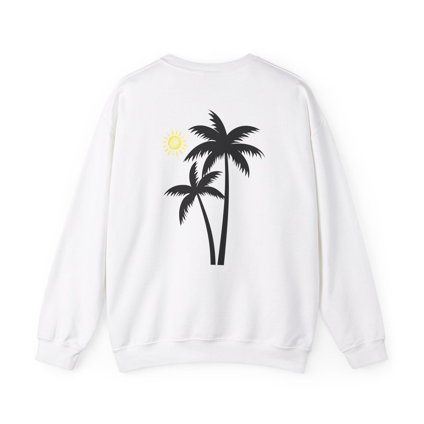 Tropical Vibes Crewneck Sweatshirt - Cool Pineapple and Palm Tree Design