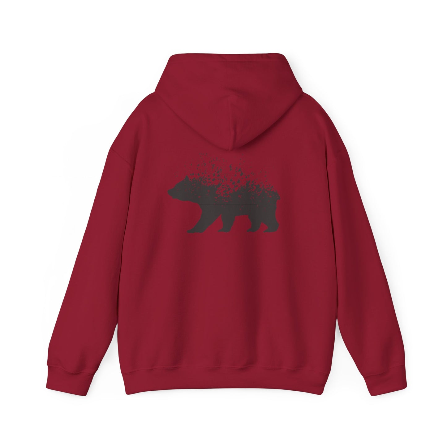 Nature-Inspired Bear Hoodie | Unisex Heavy Blend™ Sweatshirt | Cozy Forest Design