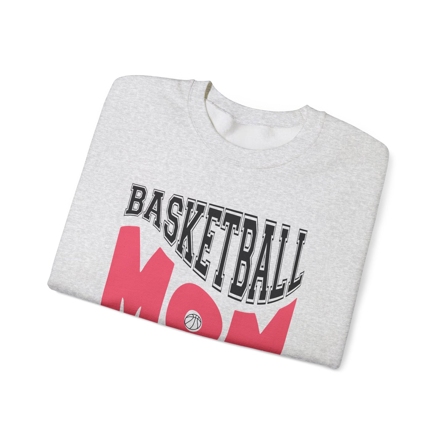 Basketball Mom Unisex Heavy Blend™ Crewneck Sweatshirt - Perfect Gift for Sports Moms