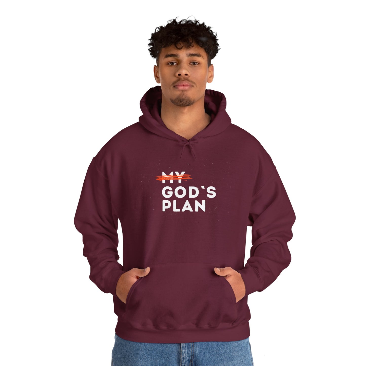 Gods Plan Inspirational Hooded Sweatshirt - "My Plan" Design