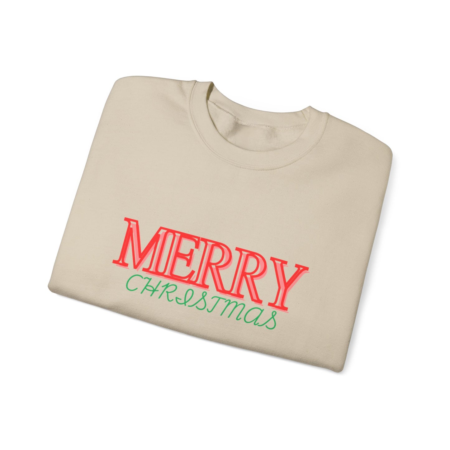 Merry Christmas Sweatshirt - Unisex Heavy Blend™ Crewneck for Festive Comfort