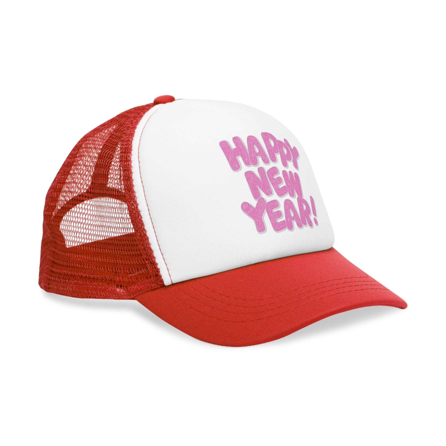 Happy New Year Mesh Cap - Festive and Fun Hat for Celebrations