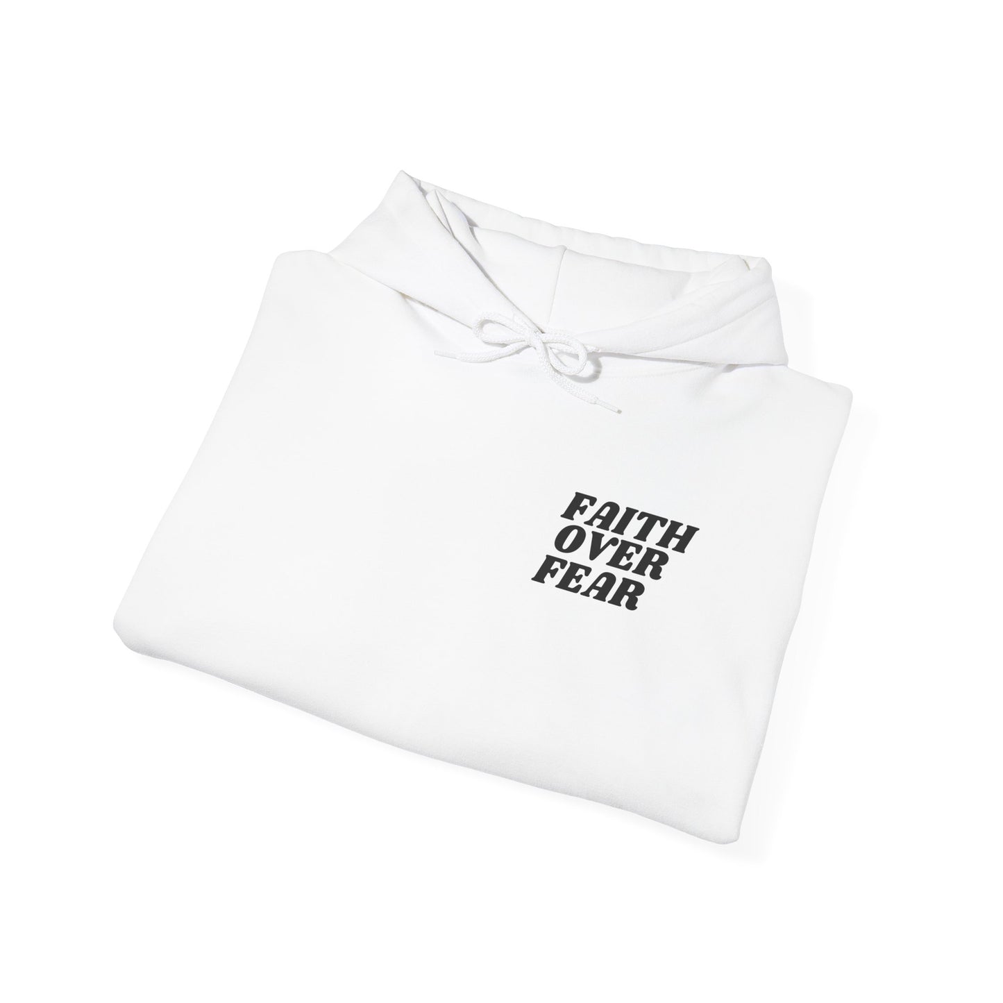 Faith Over Fear Unisex Heavy Blend™ Hoodie - Inspirational Motivational Sweatshirt