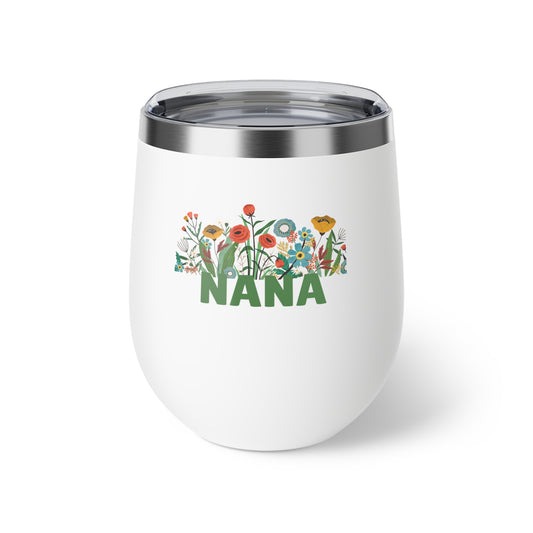 Floral Nana Cup - 12oz Copper Insulated Mug