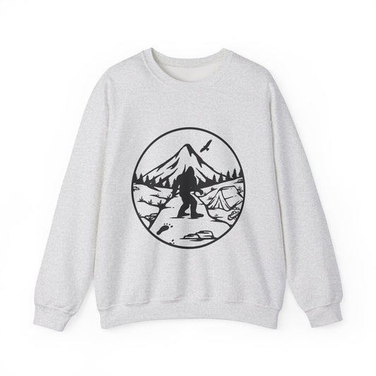 Bigfoot Adventure Unisex Heavy Blend™ Crewneck Sweatshirt – Cozy Outdoor Vibes