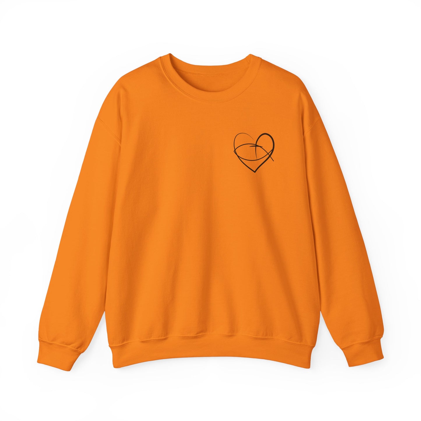 Faithful Heart Unisex Crewneck Sweatshirt - Jesus Design