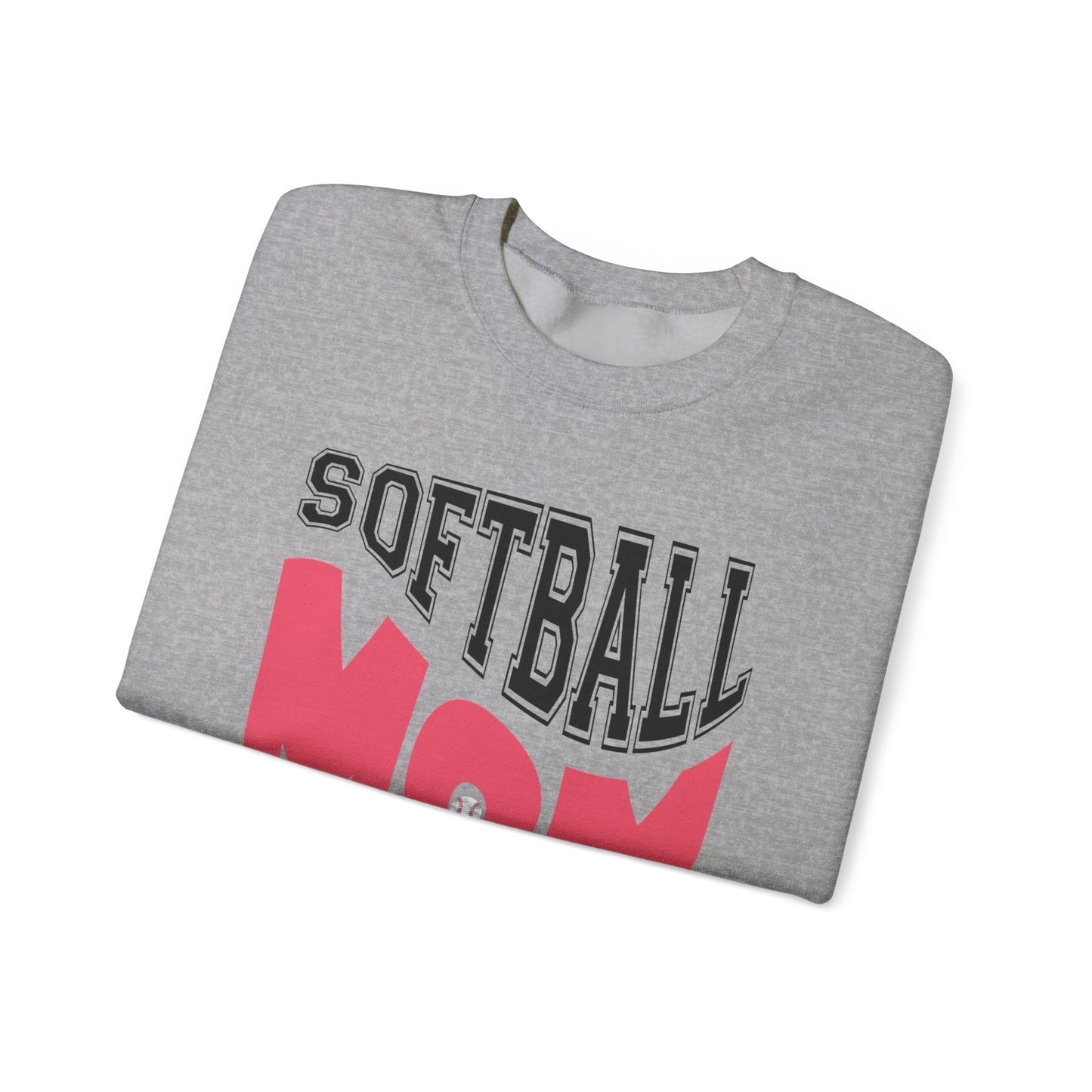 Softball Mom Crewneck Sweatshirt | Unisex Heavy Blend™ | Perfect for Game Days and Celebrations