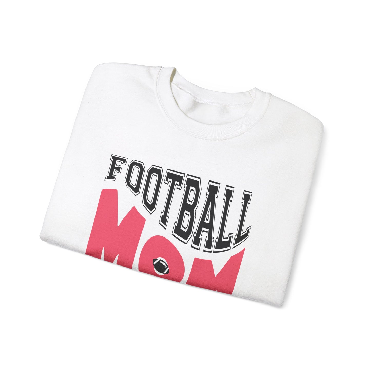 Football Mom Unisex Heavy Blend Crewneck Sweatshirt | Perfect Gift for Game Day