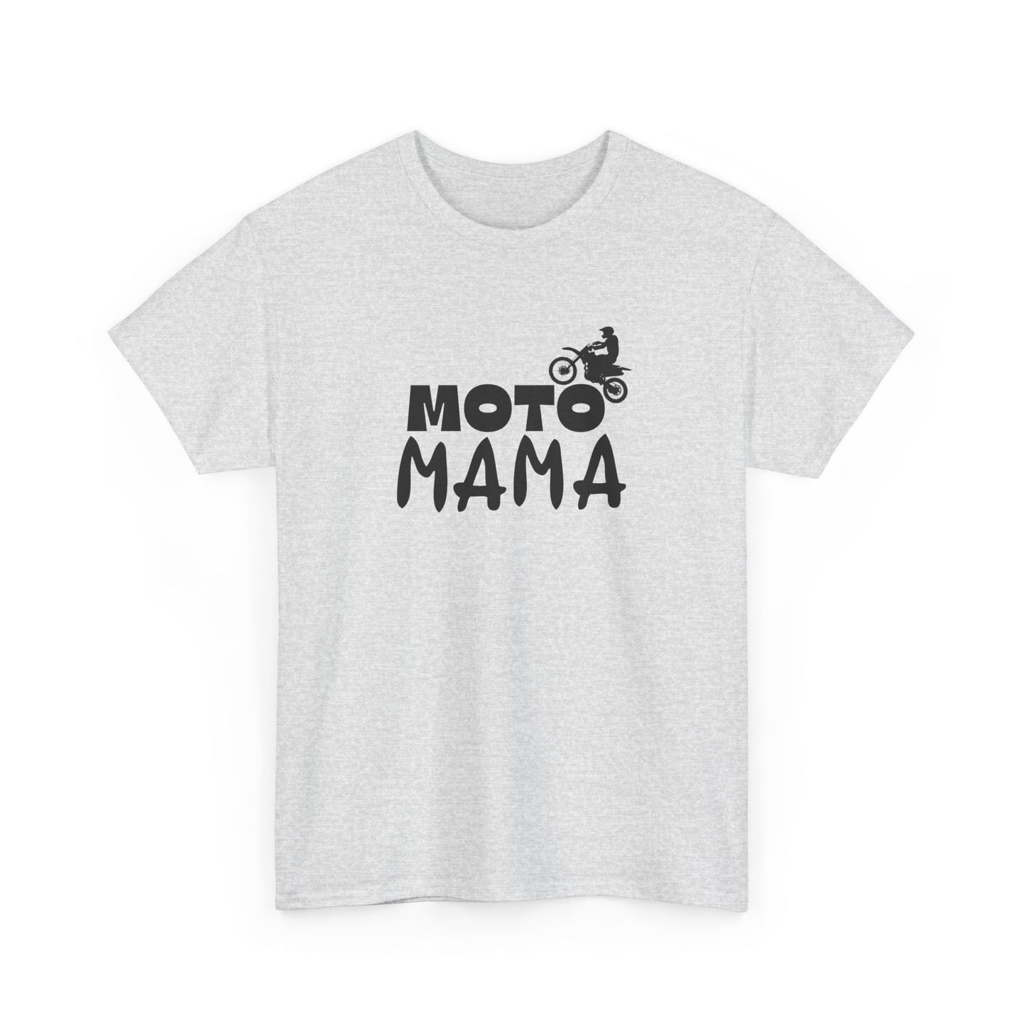 Moto Mama Unisex Heavy Cotton Tee - Perfect Gift for Motorcycle Moms