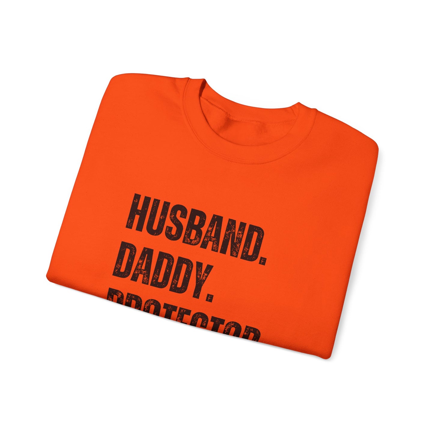 Husband Daddy Protector Hero Sweatshirt | Unisex Heavy Blend Crewneck