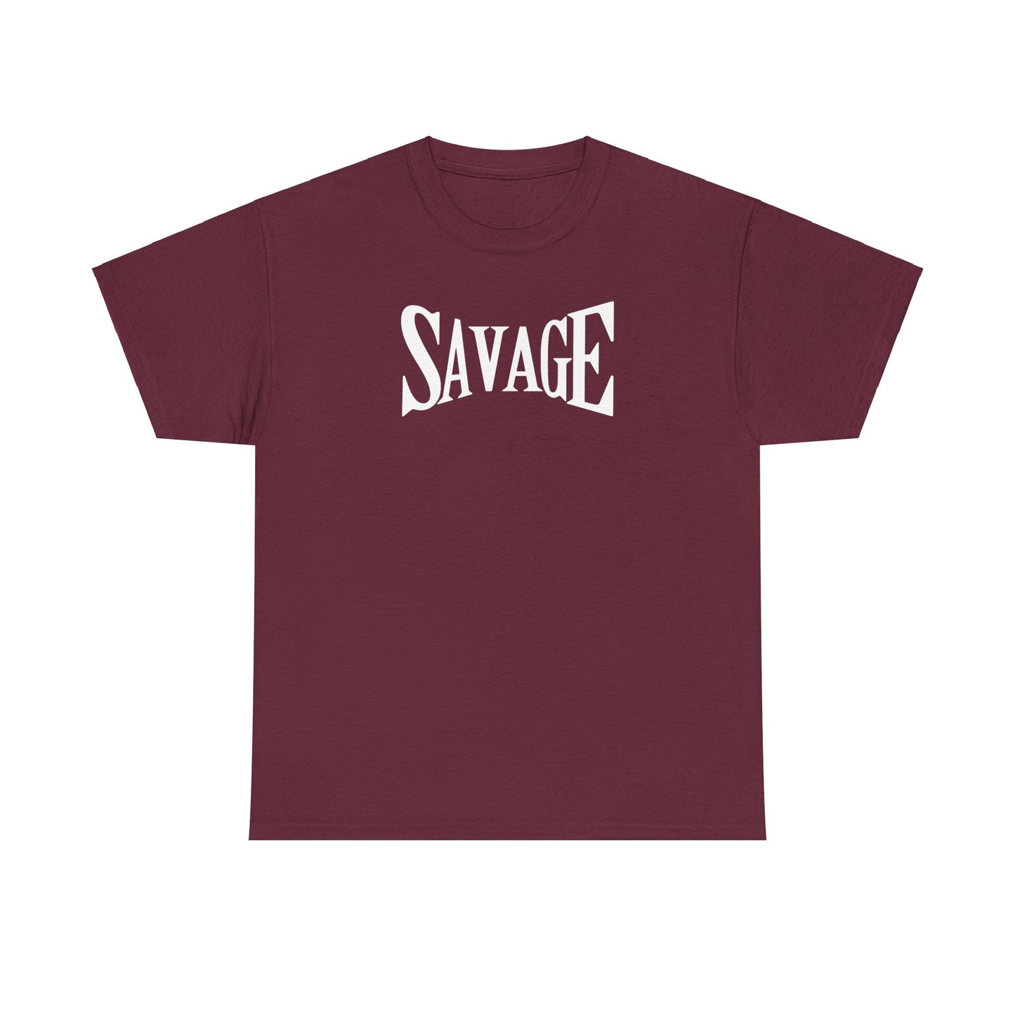 Savage Unisex Heavy Cotton Tee - Bold Graphic Tee for Statement Style