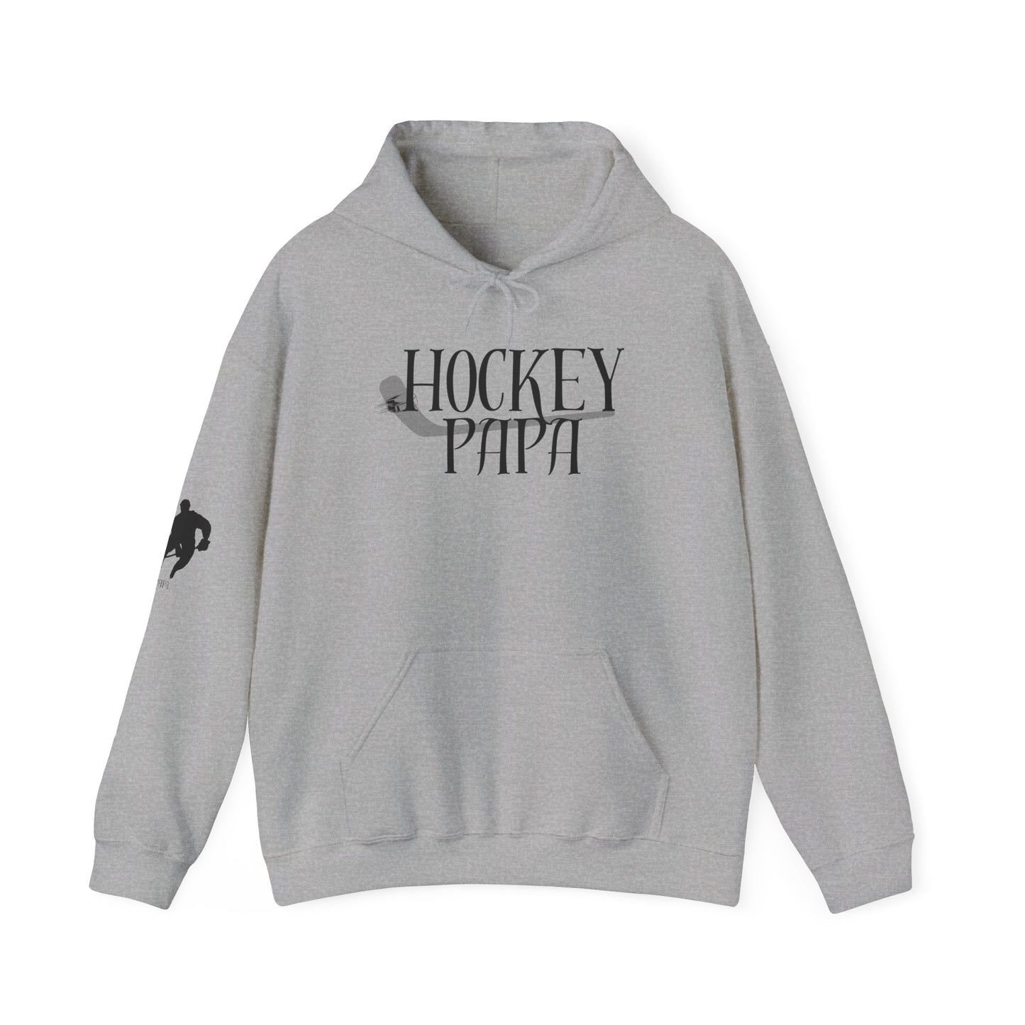 * Custom * Hockey Papa Hooded Sweatshirt - Unisex Heavy Blend