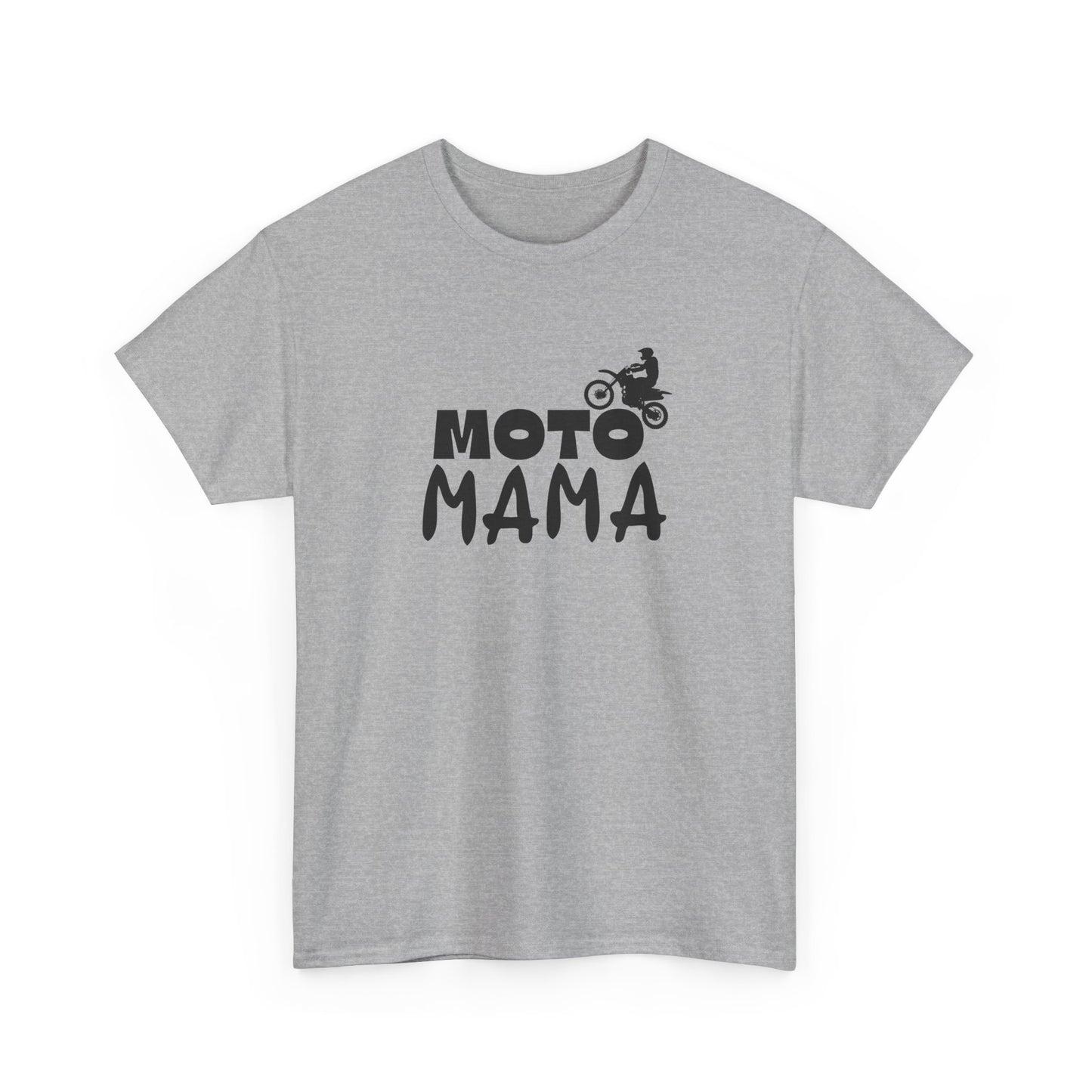 Moto Mama Unisex Heavy Cotton Tee - Perfect Gift for Motorcycle Moms