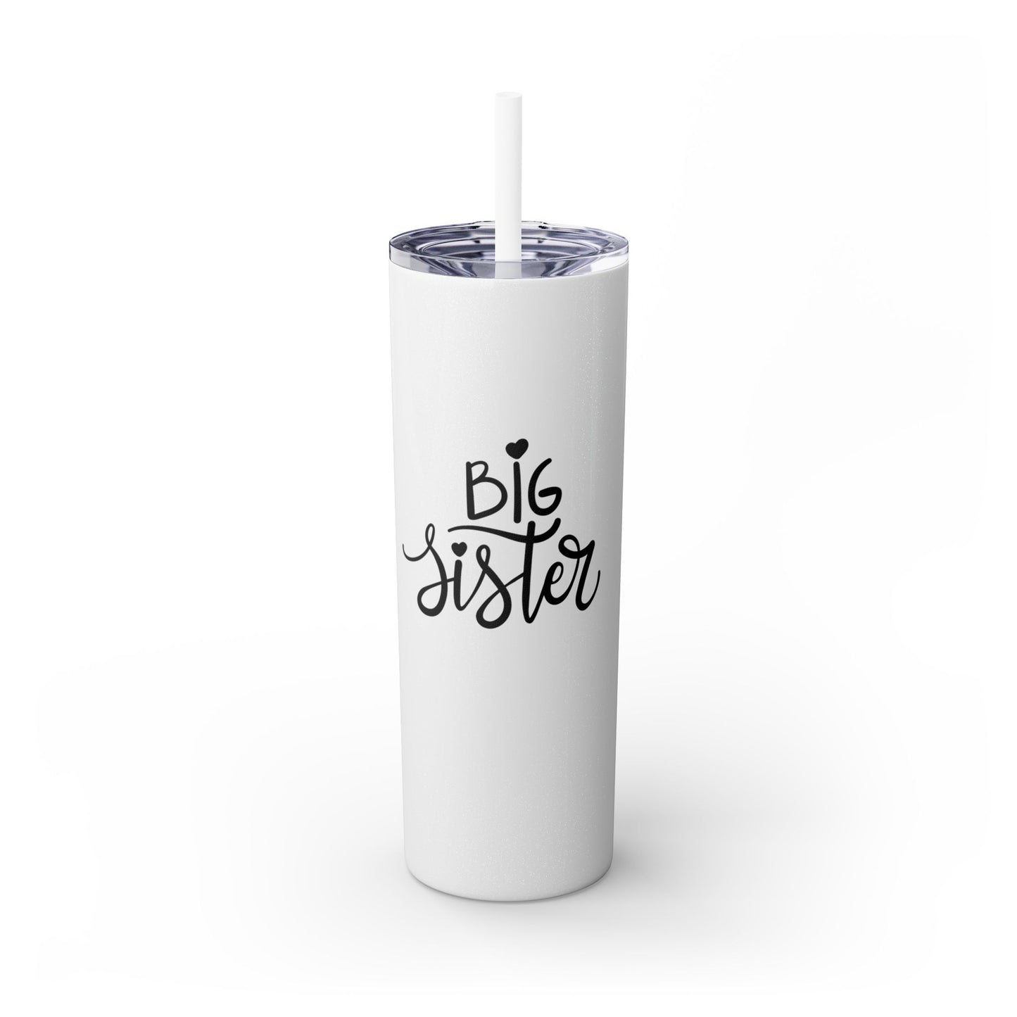 Big Sister Skinny Tumbler with Straw | 20oz Insulated Drinkware | Perfect Gift for Sisters