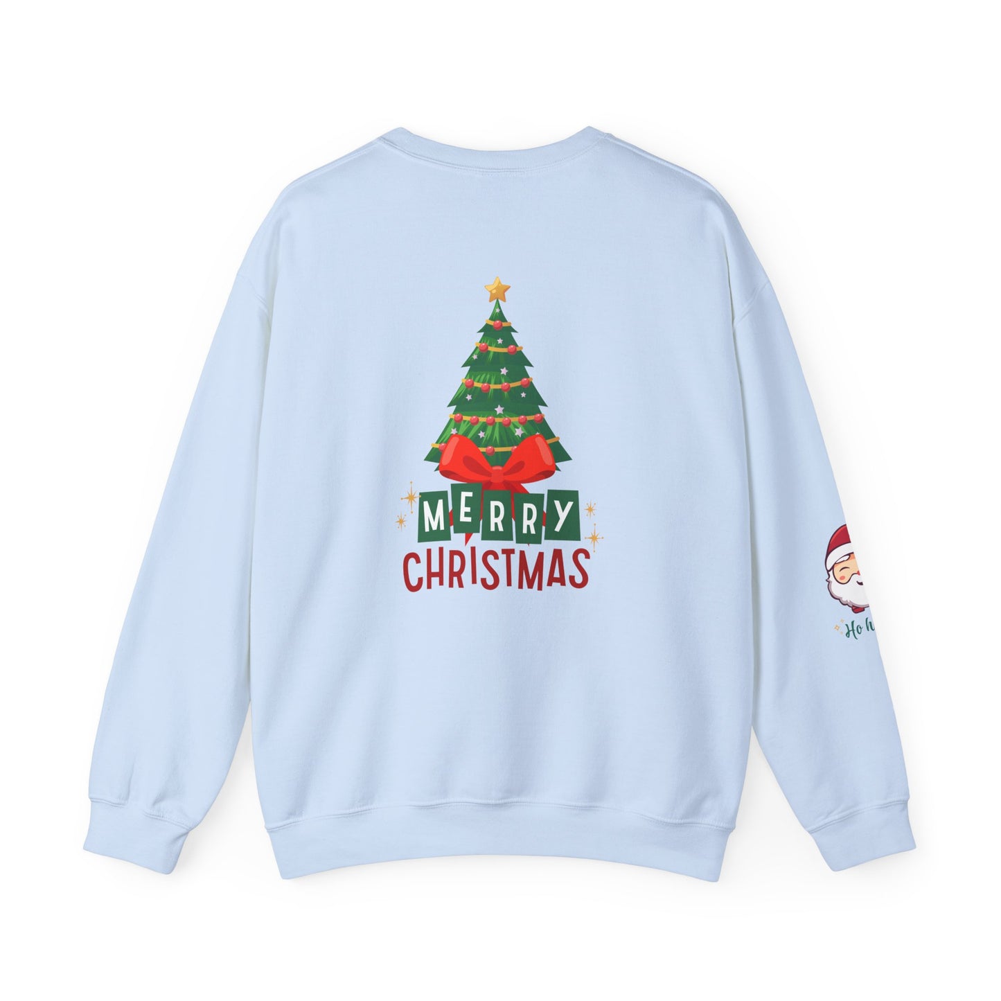 Merry Christmas Holly Jolly Crewneck Sweatshirt - Unisex Holiday Design