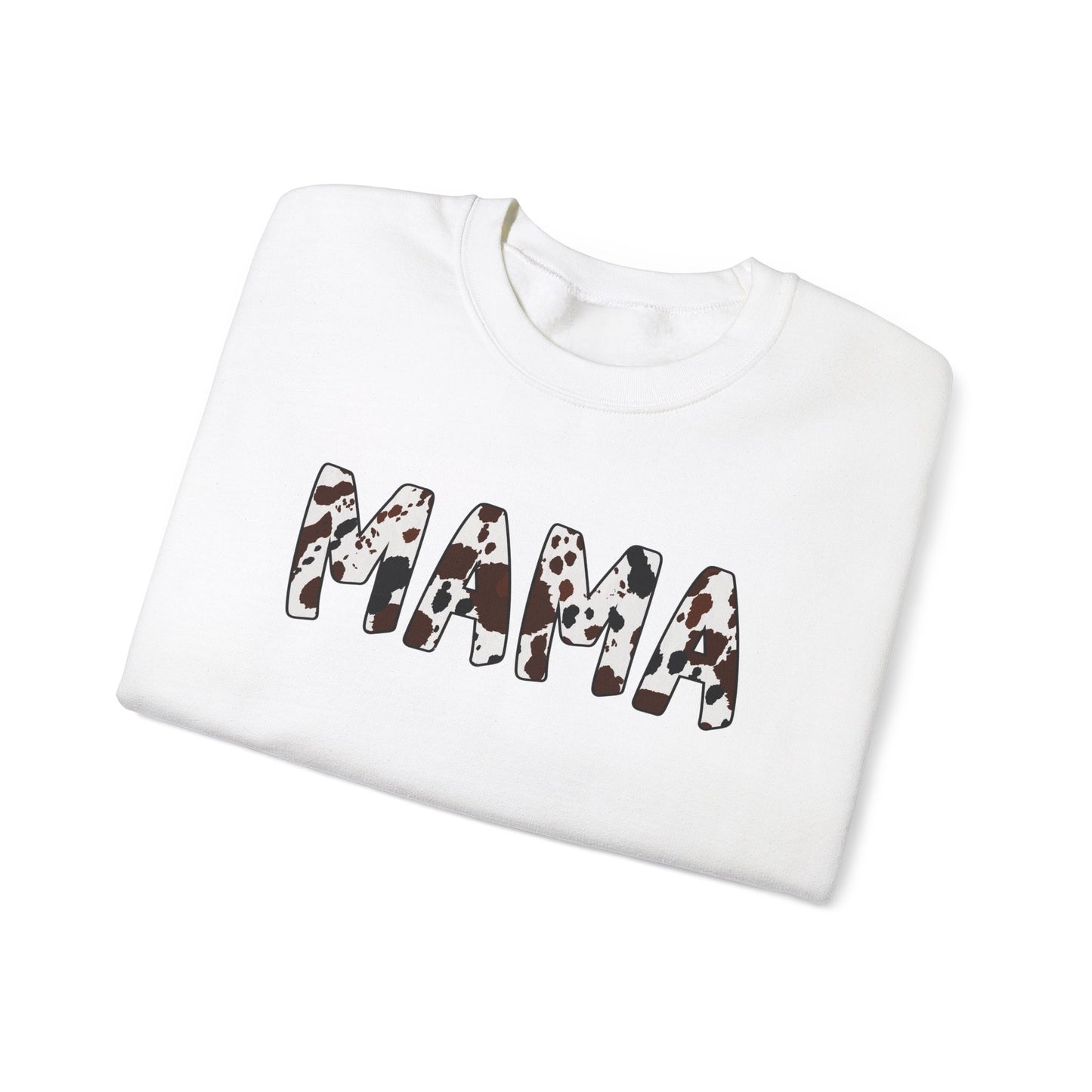 Mama Cow Crewneck Sweatshirt - Cozy Gift for Moms