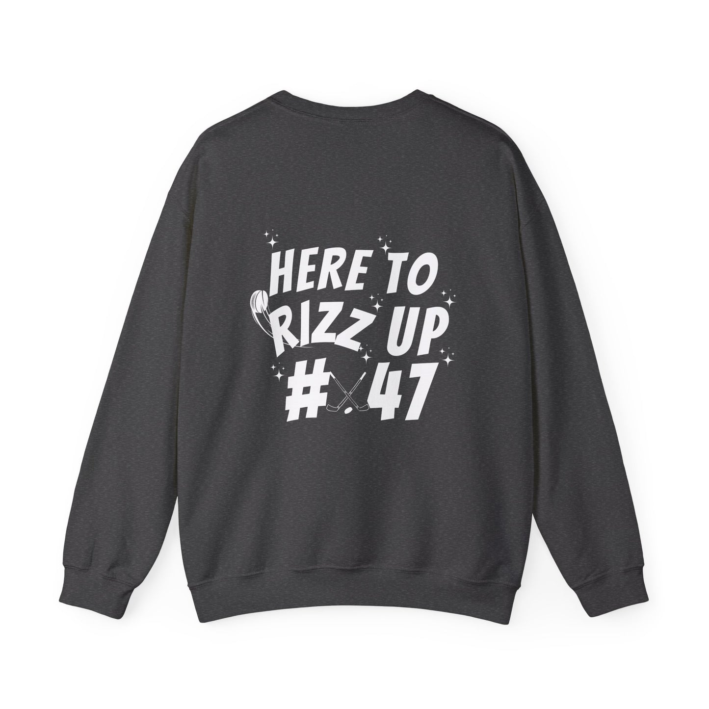 *** CUSTOM*** Unisex Heavy Blend™ Crewneck Sweatshirt - Hockey Rizz Up #47 Hockey Design
