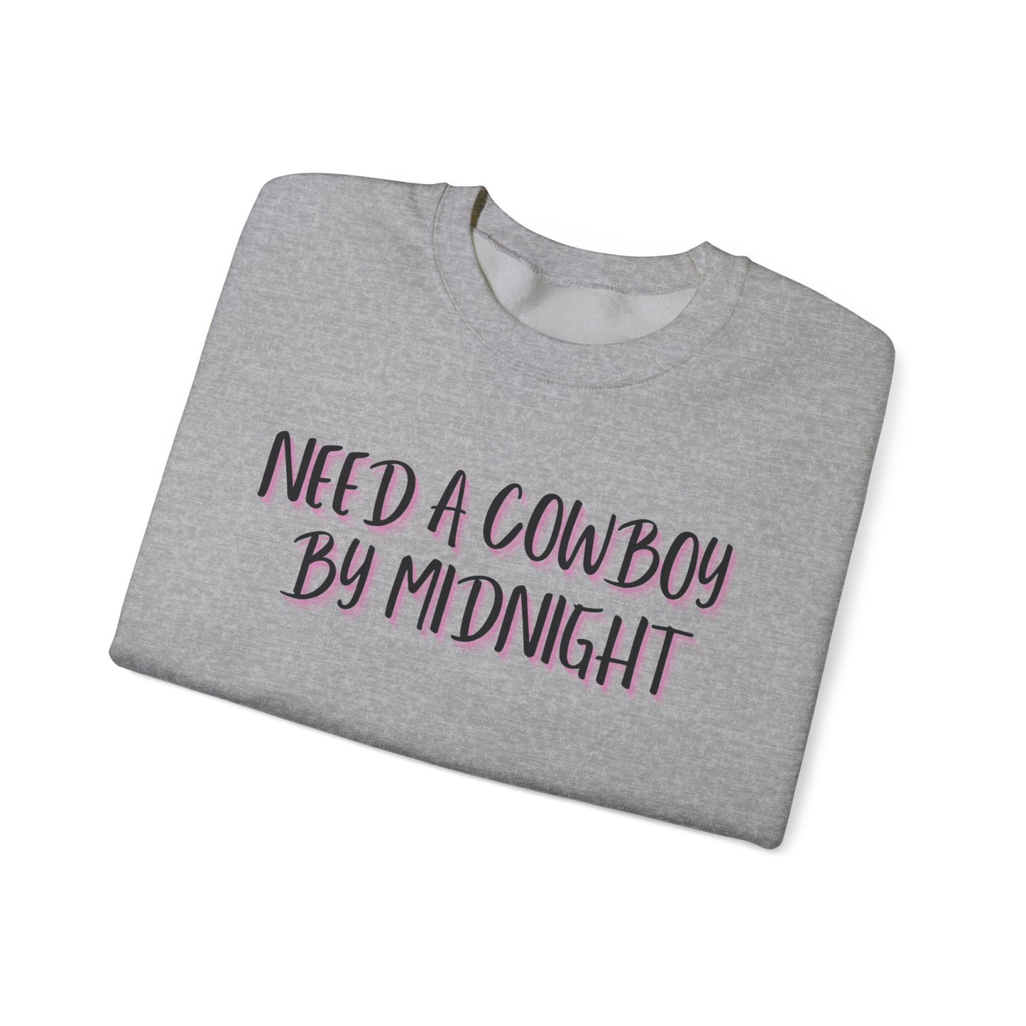 New Years Need a Cowboy by Midnight Unisex Crewneck Sweatshirt - Cozy Casual Wear