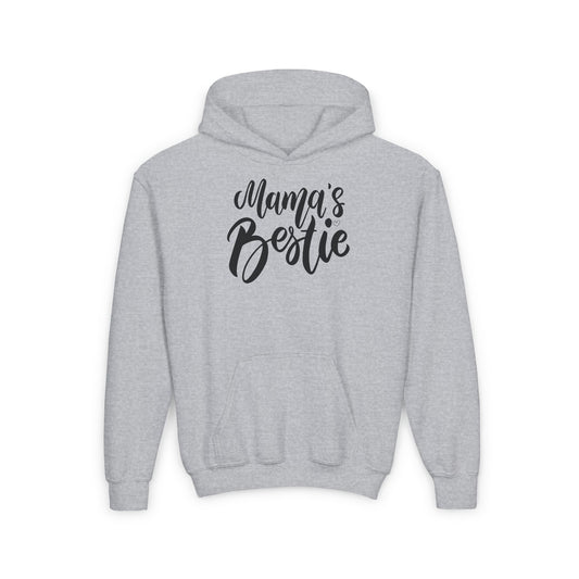 Youth Hoodie - "Mama's Bestie" Design - Cozy Gift for Kids