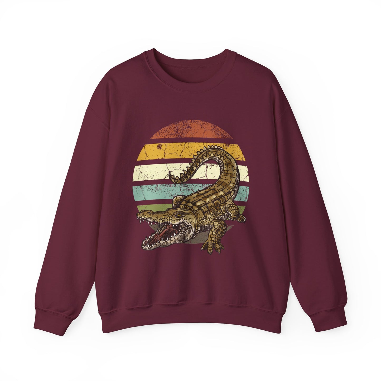 Retro Alligator Graphic Crewneck Sweatshirt