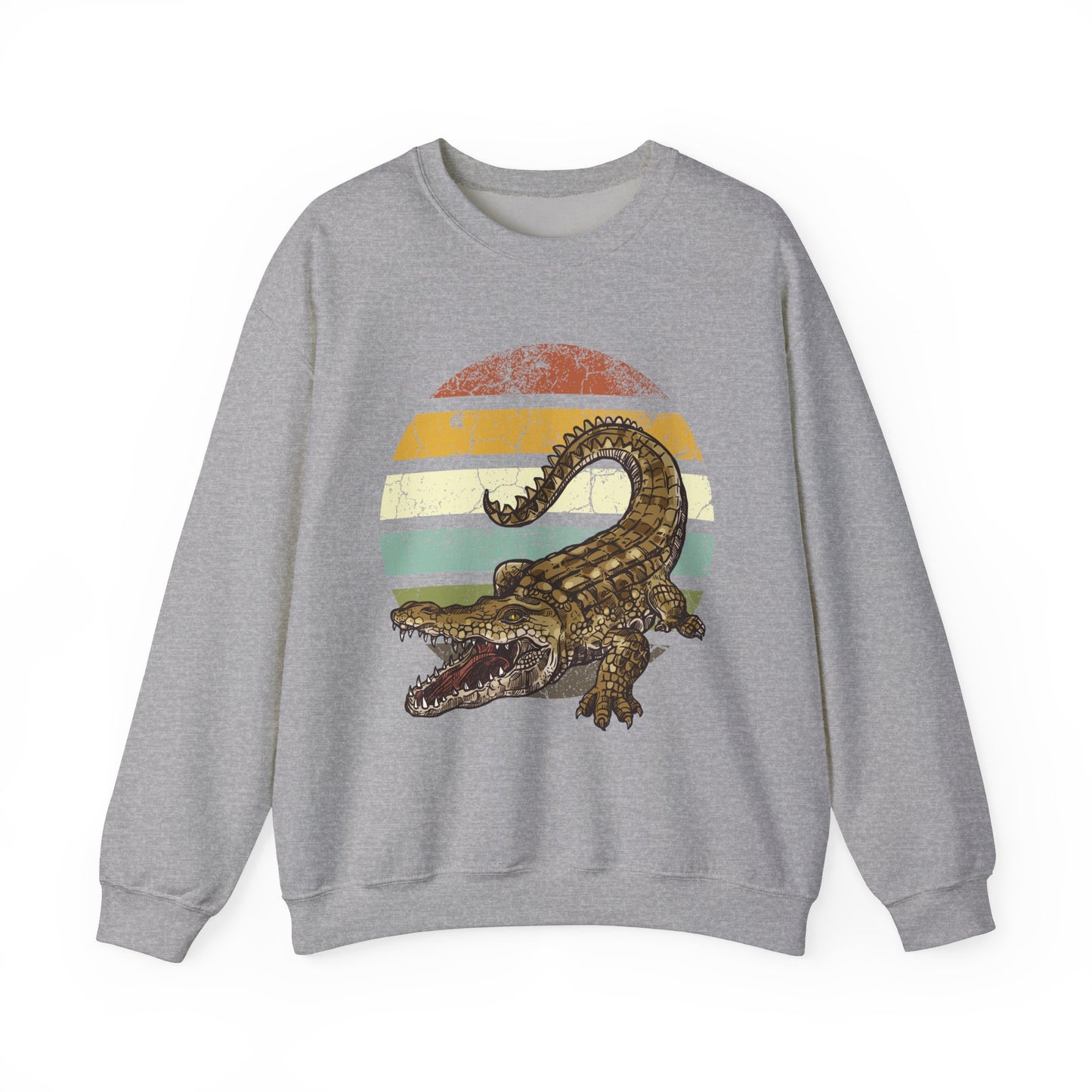 Retro Alligator Graphic Crewneck Sweatshirt