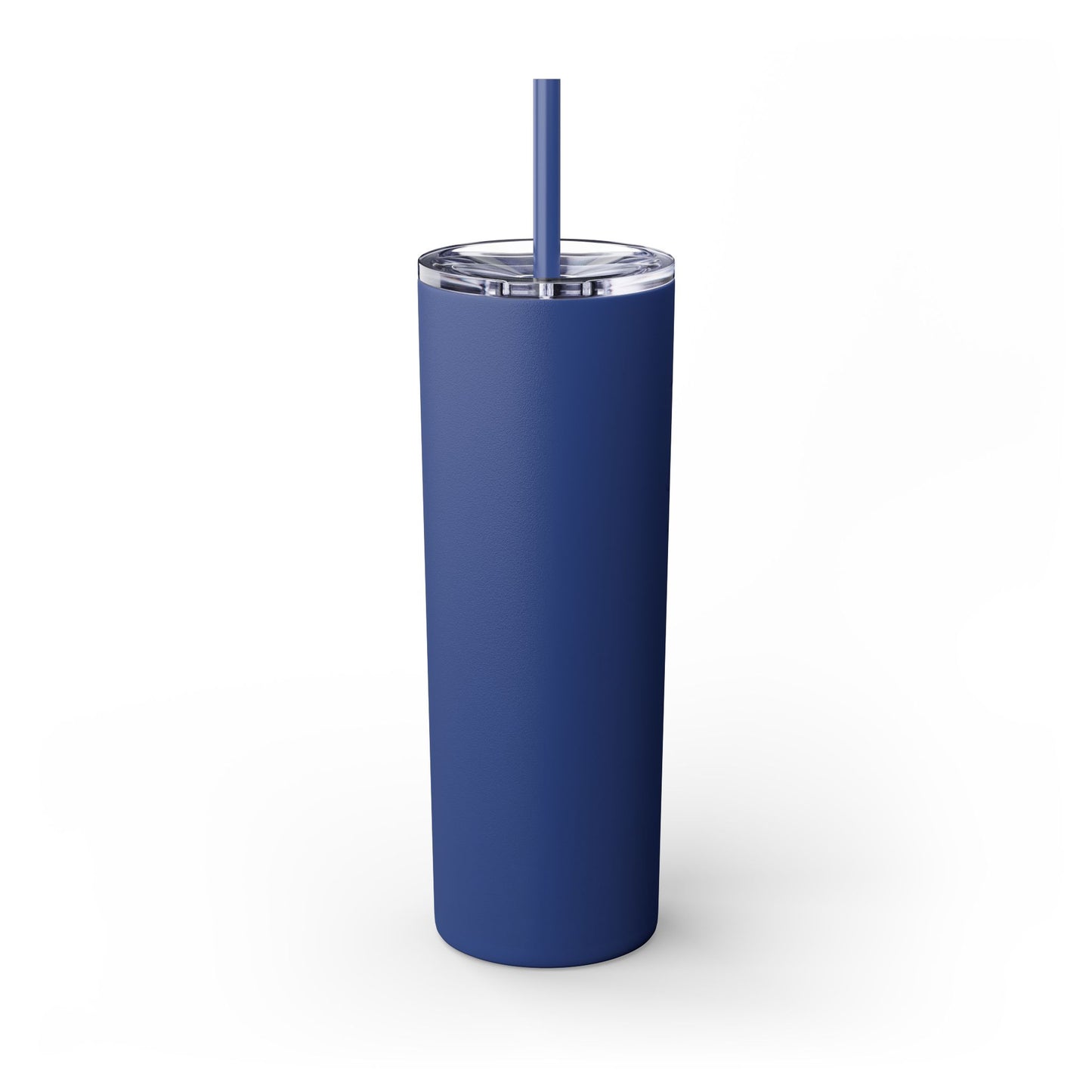 Crackled Hockey Action Skinny Tumbler with Straw - 20oz