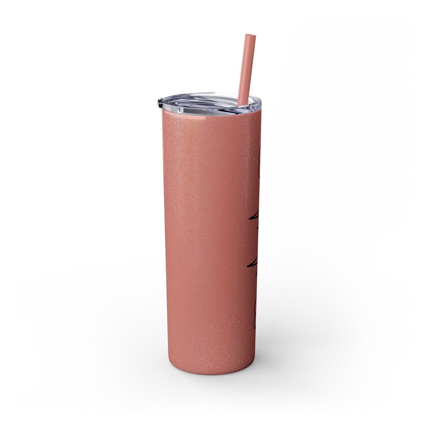 Heartbeat Love Skinny Tumbler with Straw - 20oz