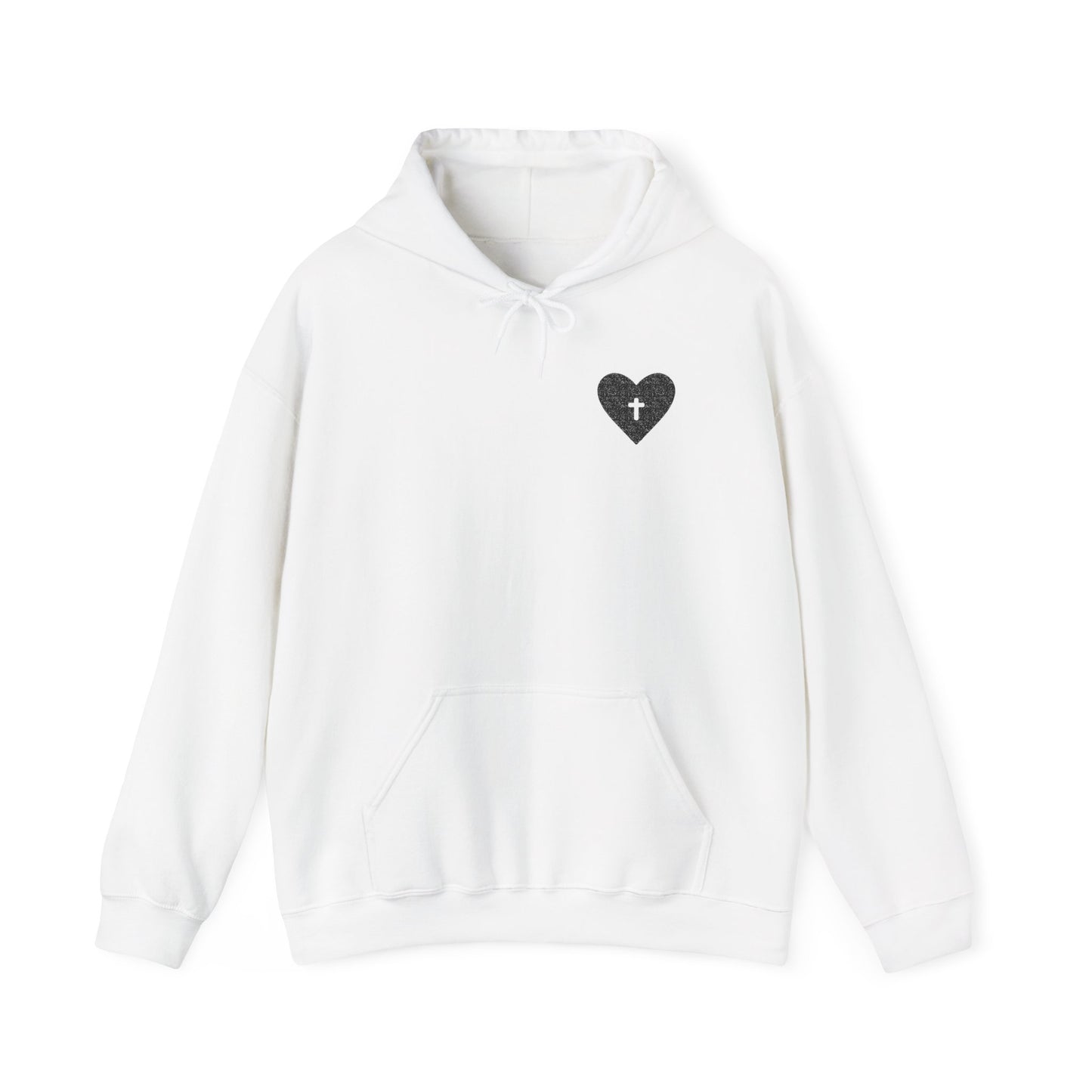 Faith & Comfort Unisex Hooded Sweatshirt - Healing Heart Design
