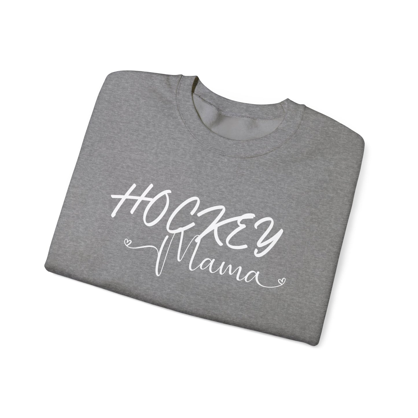 Hockey Mama Unisex Heavy Blend™ Crewneck Sweatshirt - Cozy Sportswear for Hockey Moms