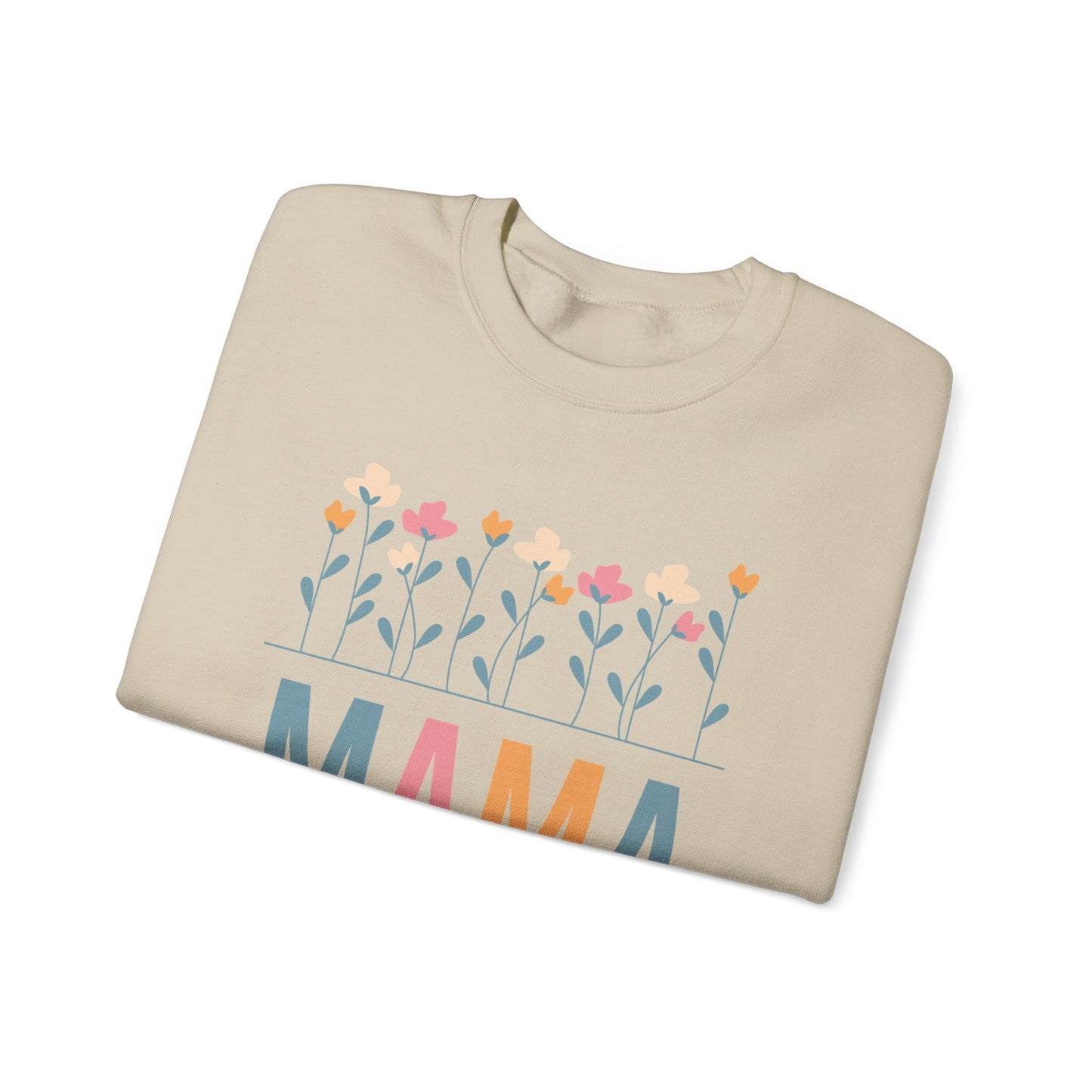 Floral MAMA - Unisex Heavy Blend™ Crewneck Sweatshirt