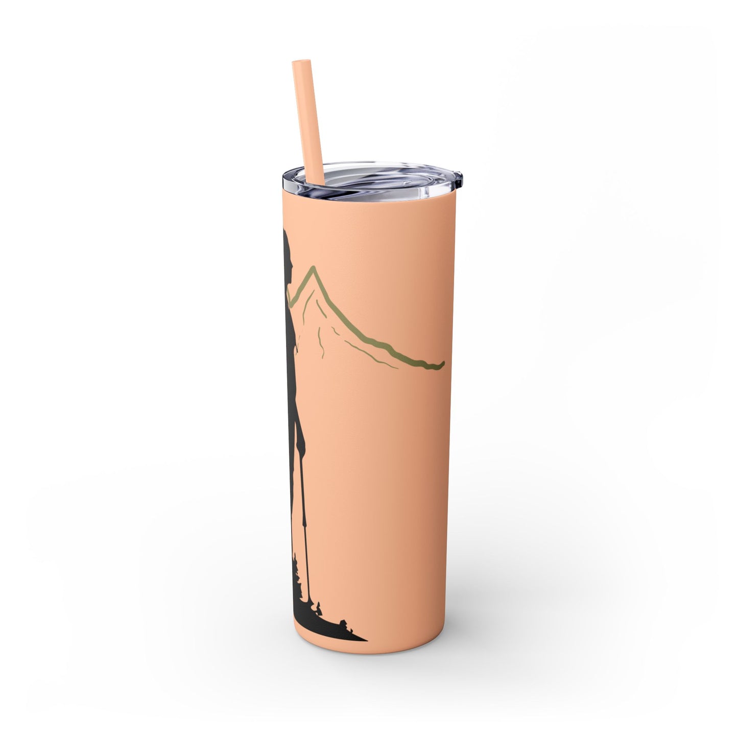 Adventure Awaits Skinny Tumbler with Straw - 20oz Hiking Design