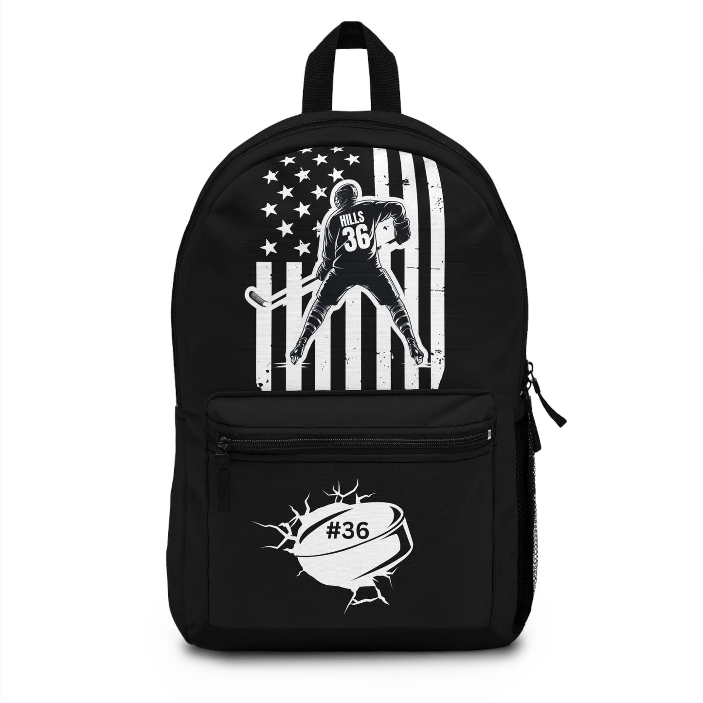 ***CUSTOM*** Sports Backpack with Hockey Design