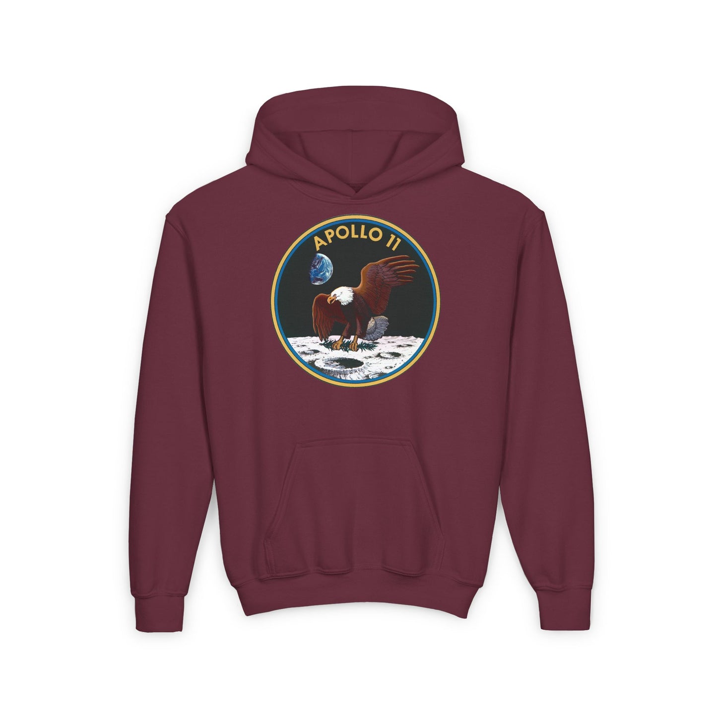 Apollo II Eagle Youth Hoodie - Space Exploration Design