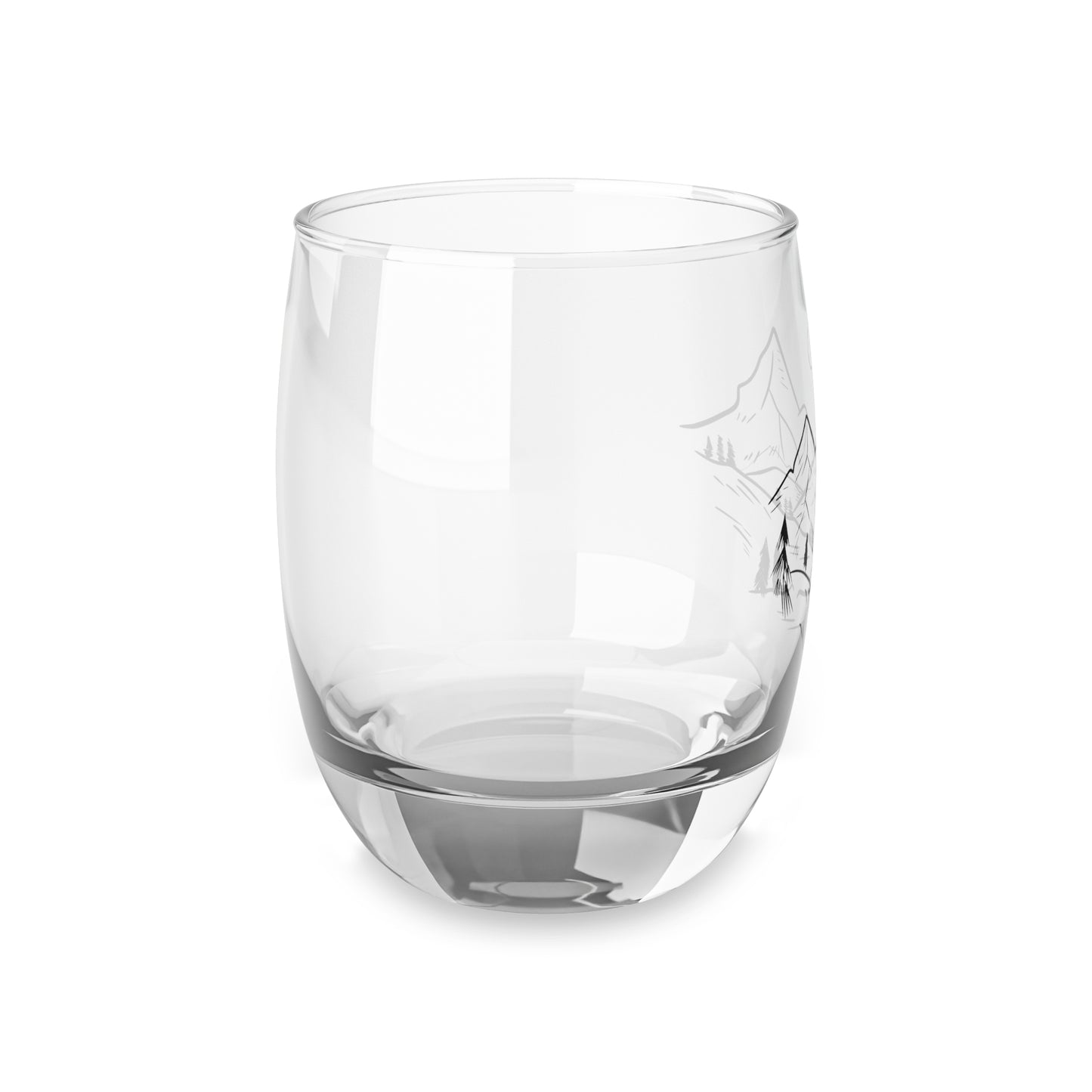 Mountain Landscape Whiskey Glass – Perfect for Nature Lovers & Outdoor Enthusiasts