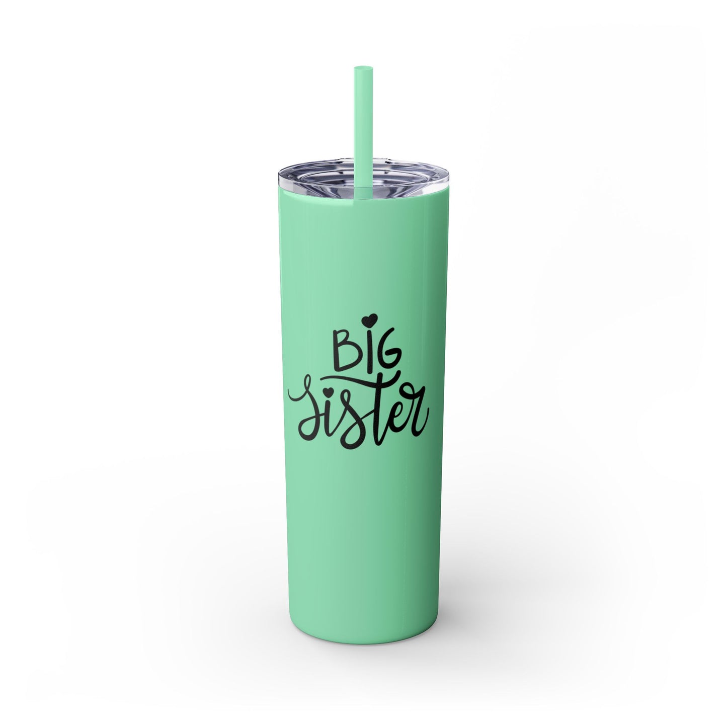 Big Sister Skinny Tumbler with Straw | 20oz Insulated Drinkware | Perfect Gift for Sisters