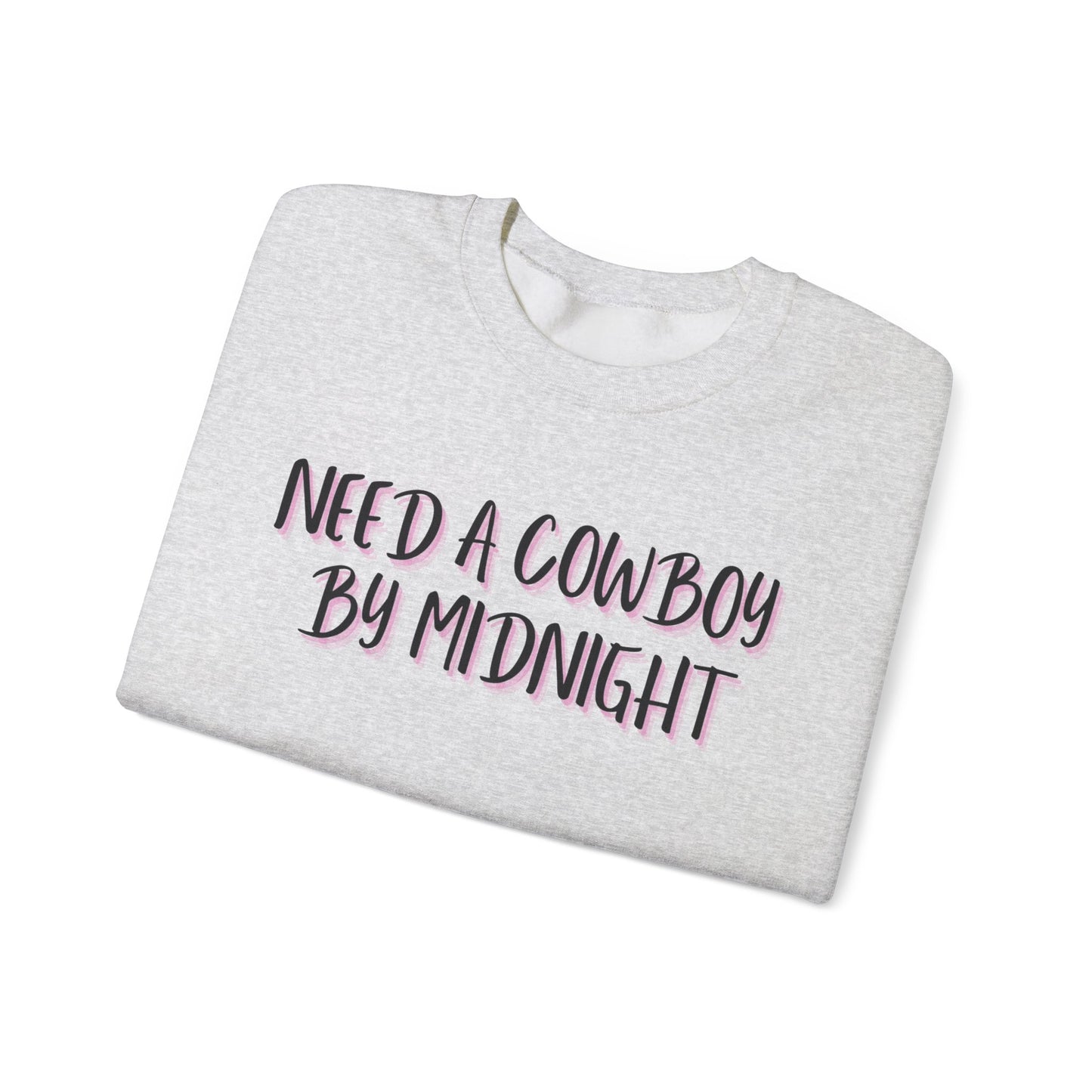 New Years Need a Cowboy by Midnight Unisex Crewneck Sweatshirt - Cozy Casual Wear