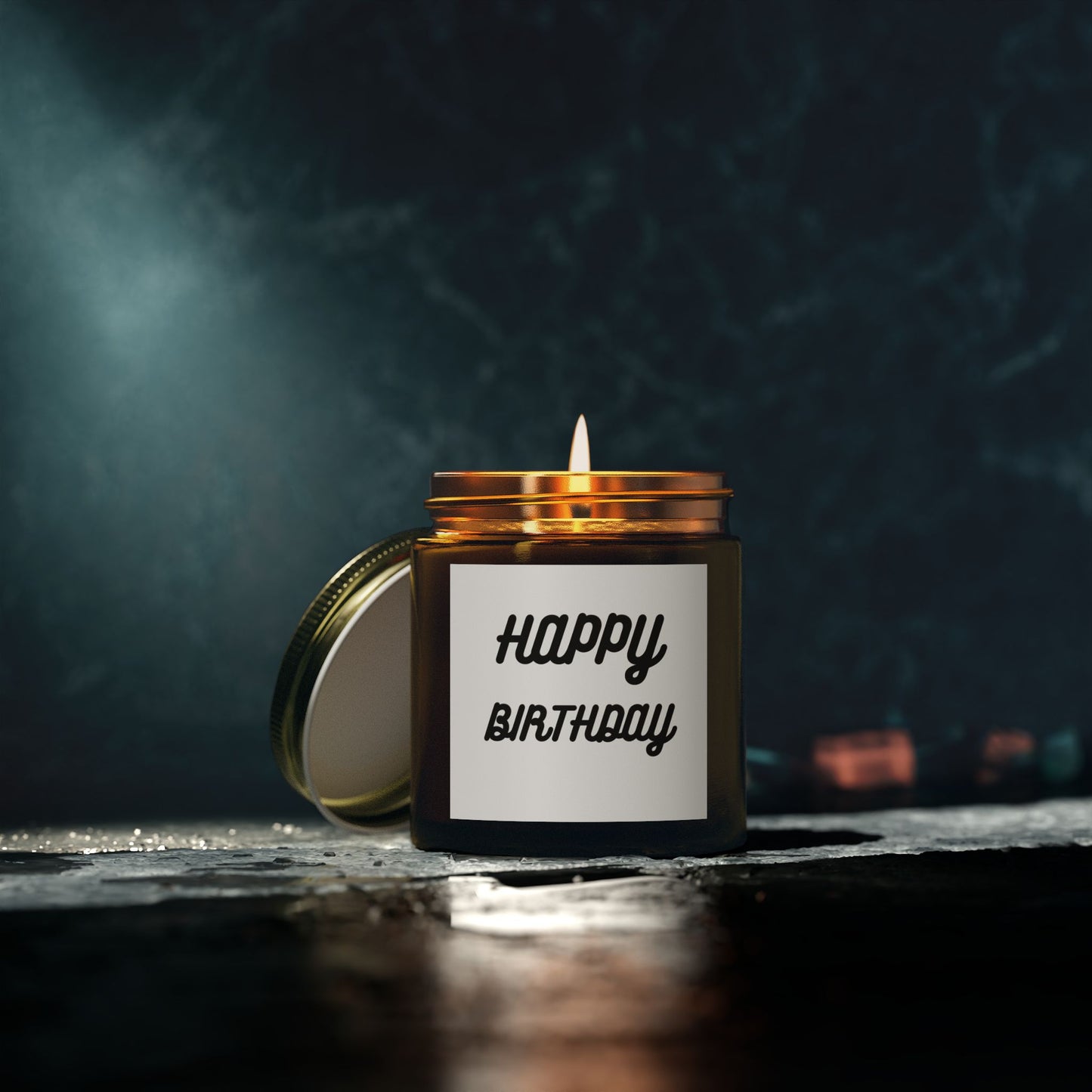 Happy Birthday Scented Candle - Coconut Apricot Wax (4oz, 9oz)