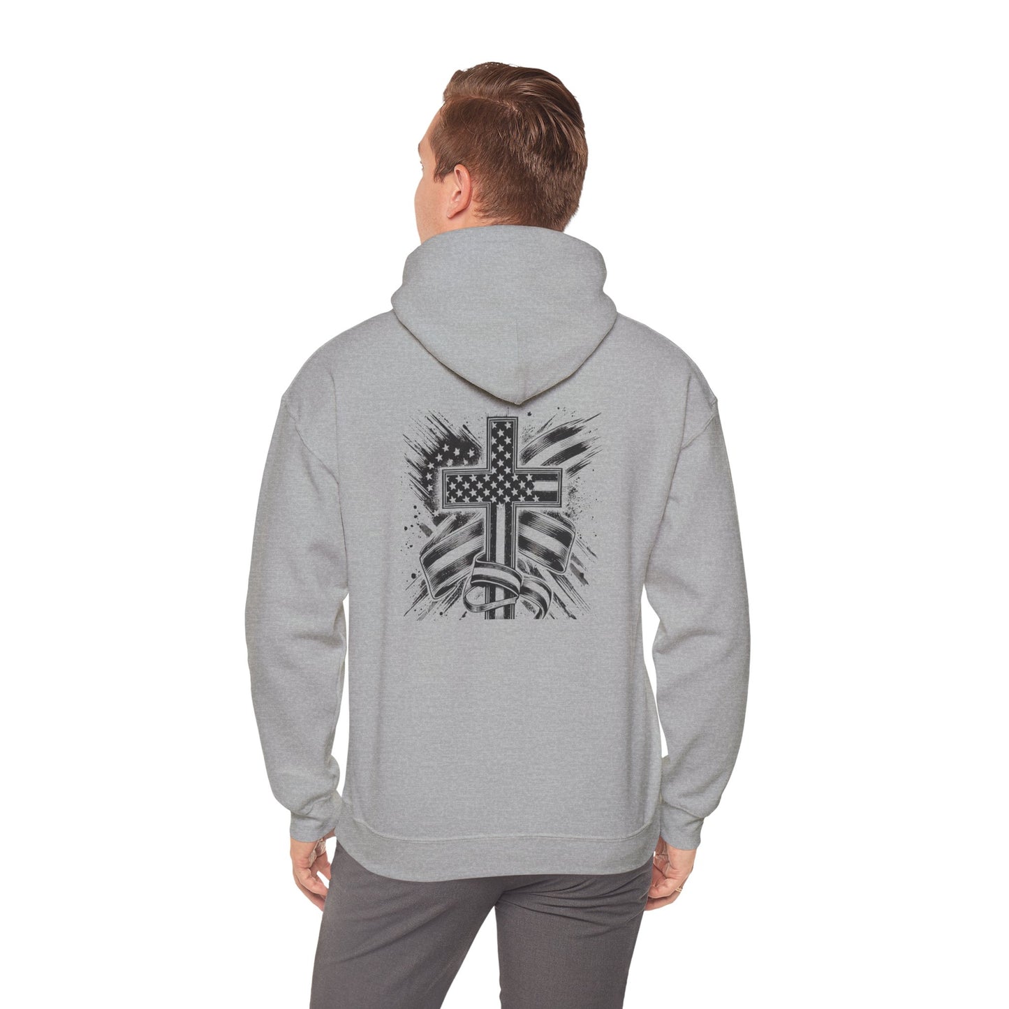 Faith & Freedom Unisex Heavy Blend™ Hooded Sweatshirt - Cozy, Stylish, Perfect for Holidays