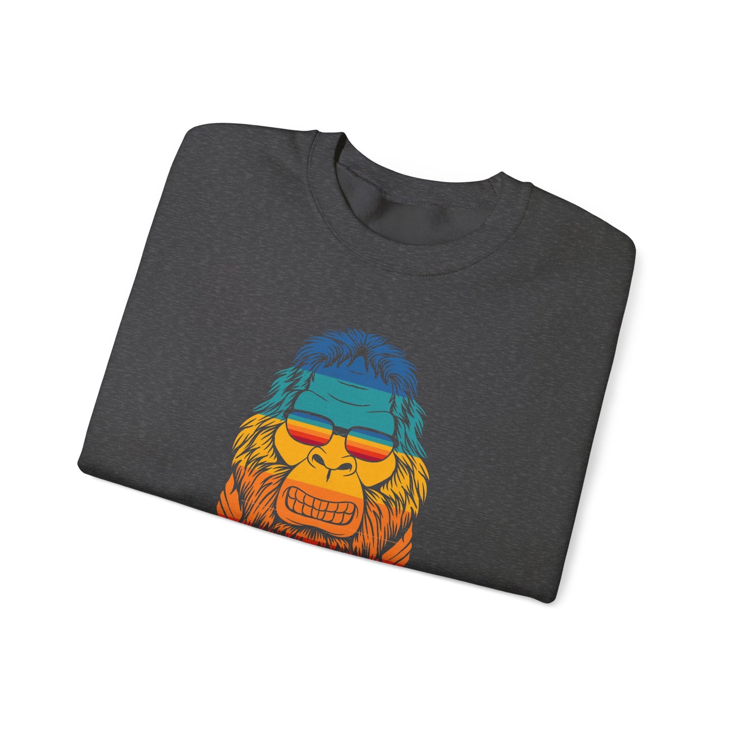 Chill Vibes Sunglass Gorilla Print Unisex Crewneck Sweatshirt