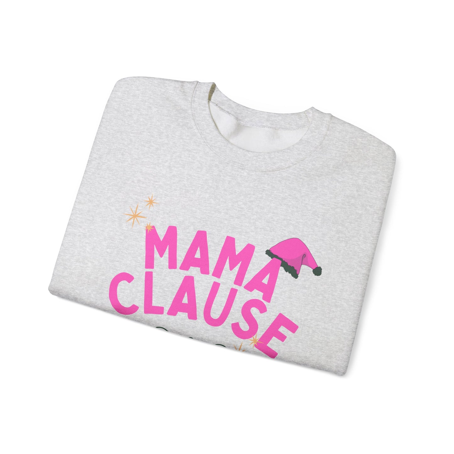 Mama Clause Merry & Bright Unisex Crewneck Sweatshirt