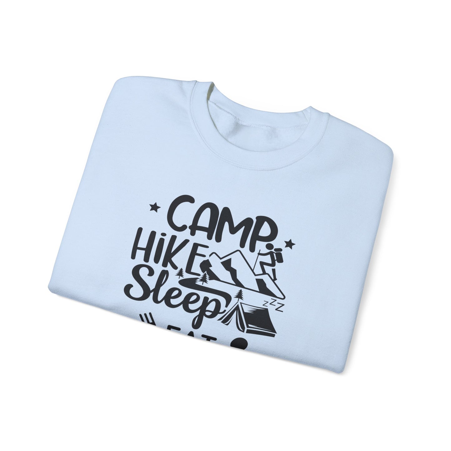 Adventure Camp Sweatshirt - "Camp Hike Sleep Eat Repeat"