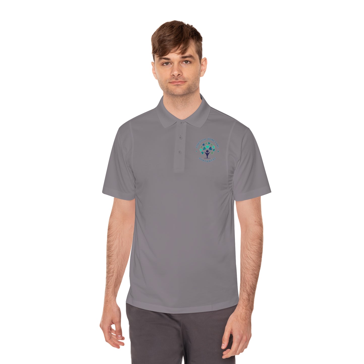 * Custom* Essential Home Care Men's Sport Polo Shirt - Comfortable and Stylish Activewear for Sports and Casual Outings