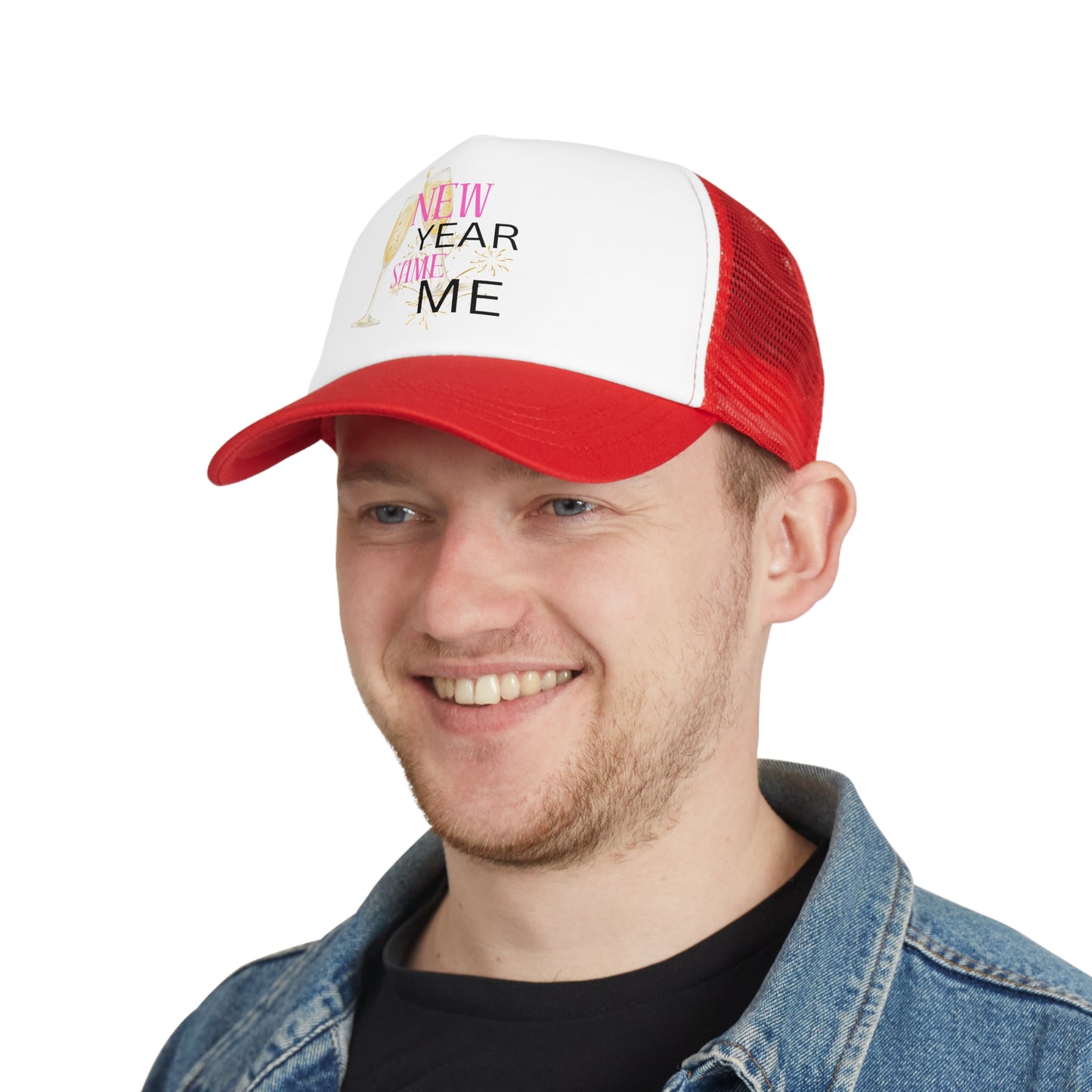 New Year Same Me Celebration Mesh Cap | Fun Party Hat for Festive Events