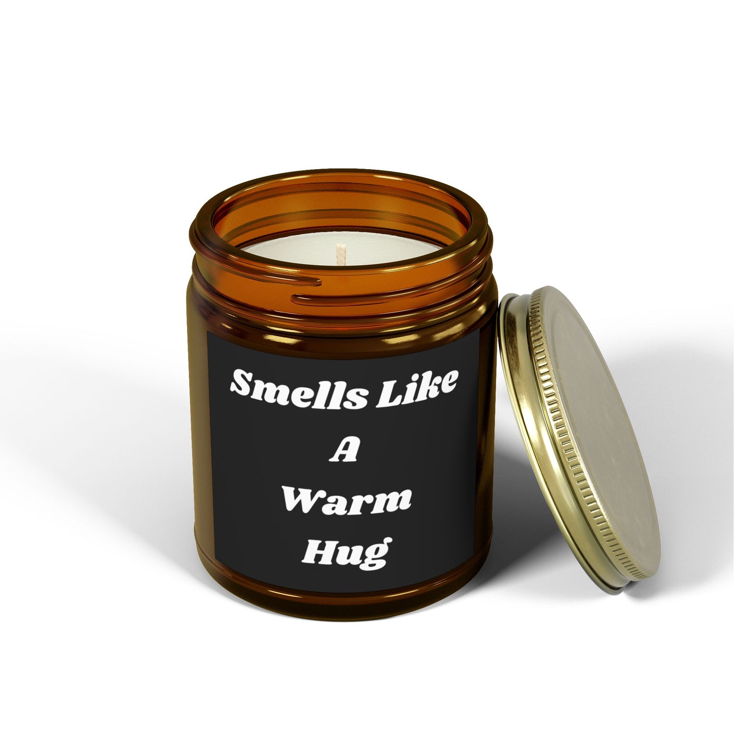 Smells Like A Warm Hug Scented Candle - Cozy Coconut Apricot Wax (4oz & 9oz)