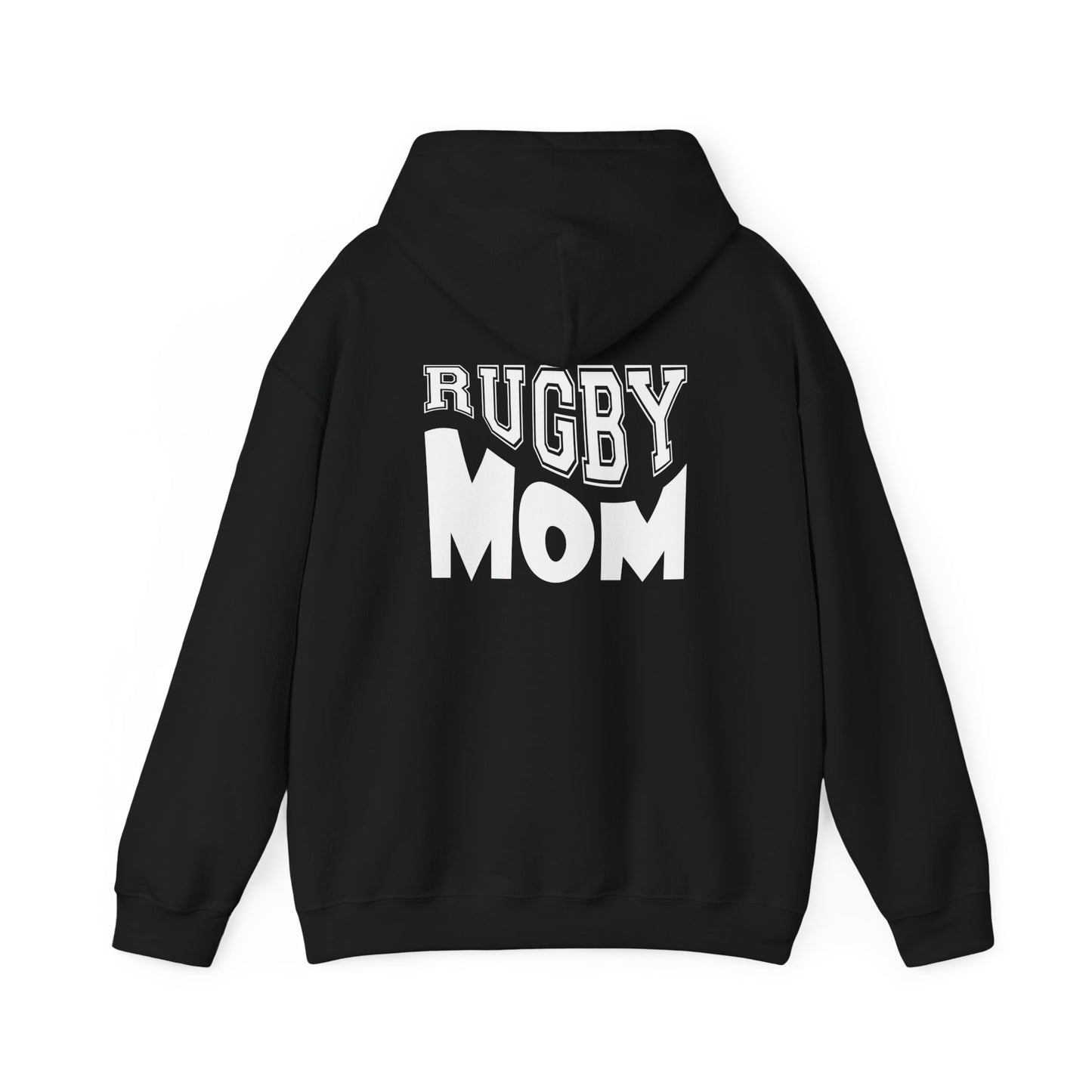 Rugby Mom America Hooded Sweatshirt | Unisex Heavy Blend | Sports Gift