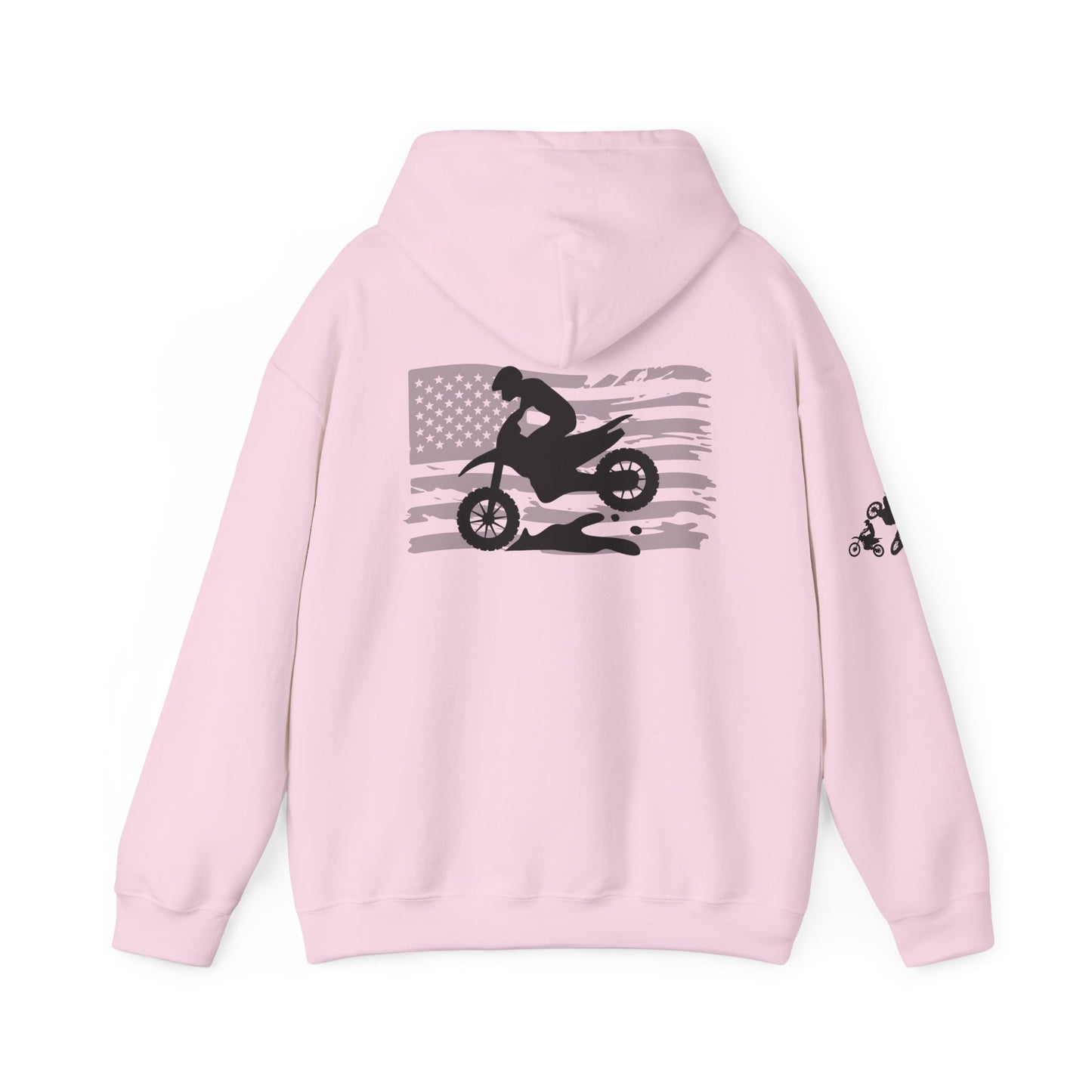 Race Mom America Unisex Heavy Blend™ Hoodie - Perfect Gift for Motocross Enthusiasts