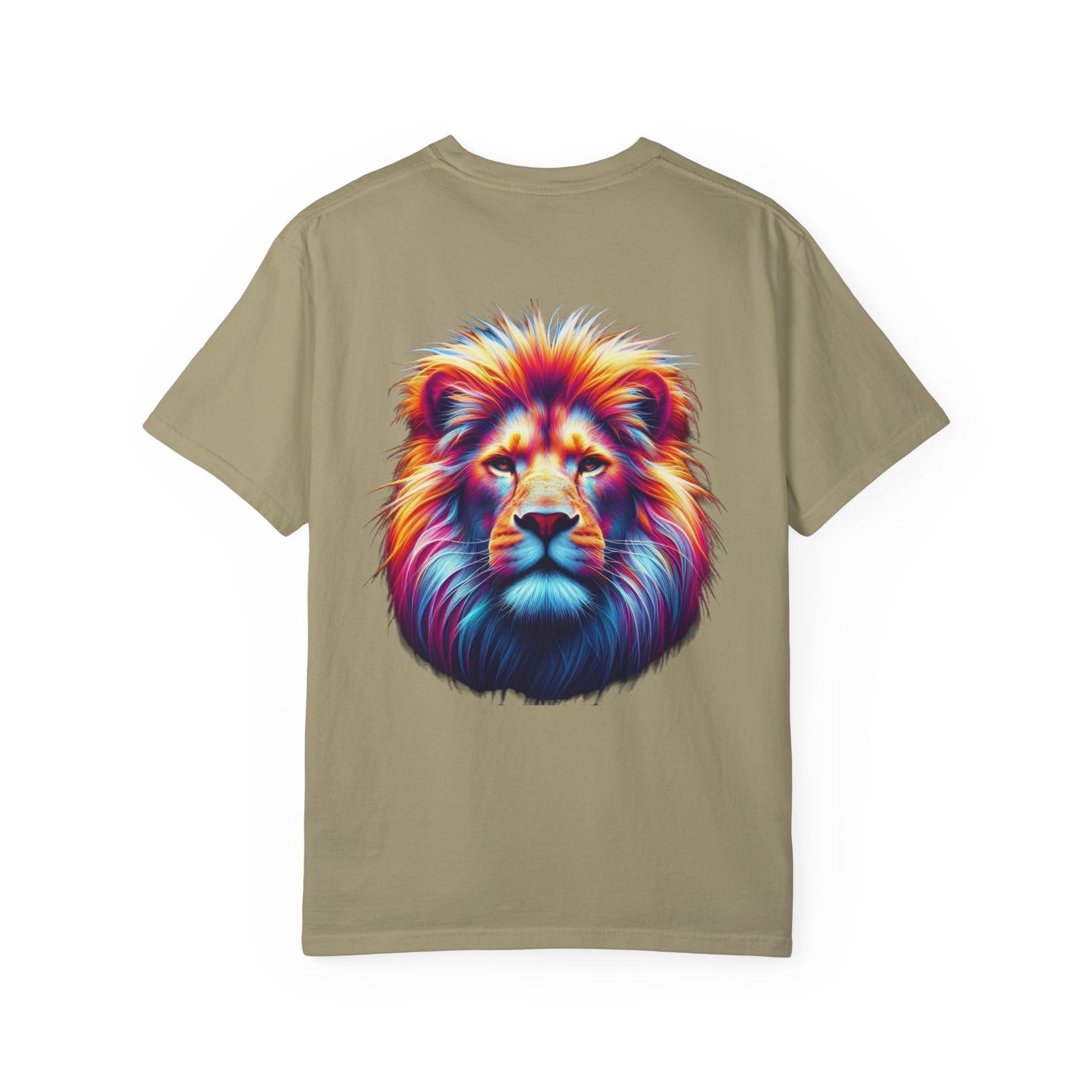 Vibrant Lion & Cross Unisex T-Shirt - Faith-Inspired Tees for Everyday Wear