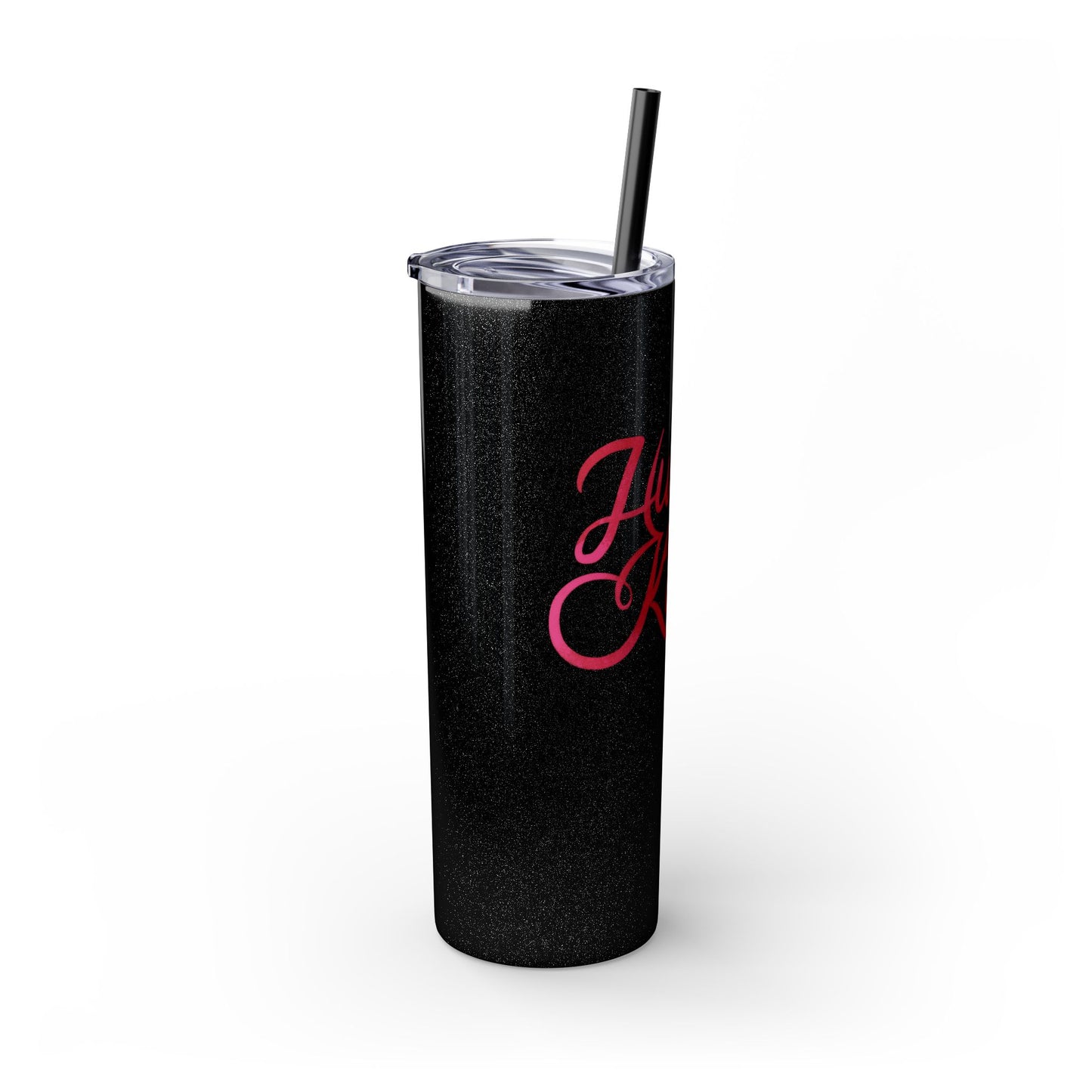 Hugs & Kisses Skinny Tumbler with Straw - 20oz Love Drinkware