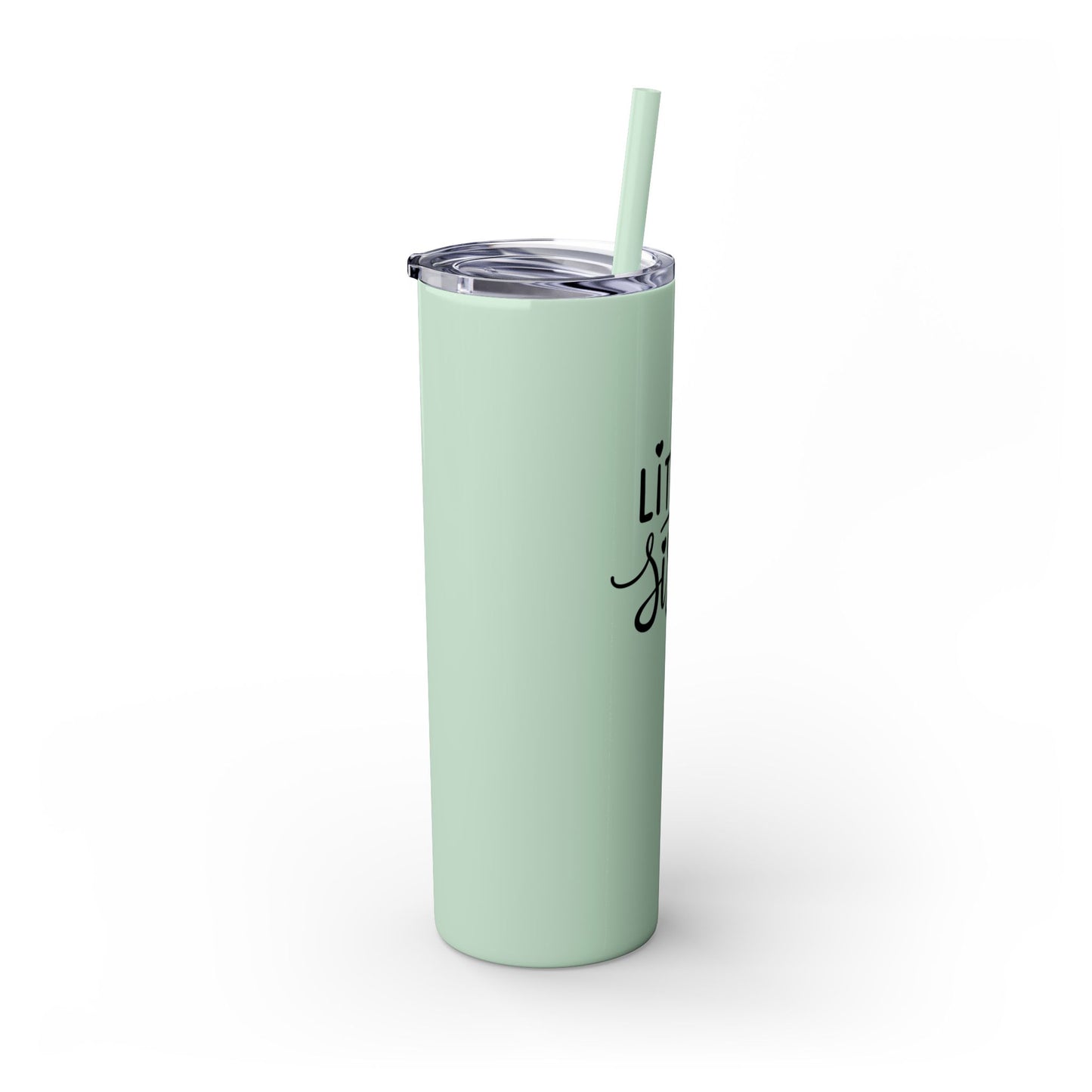 Little Sister Skinny Tumbler with Straw, 20oz - Perfect Gift for Siblings