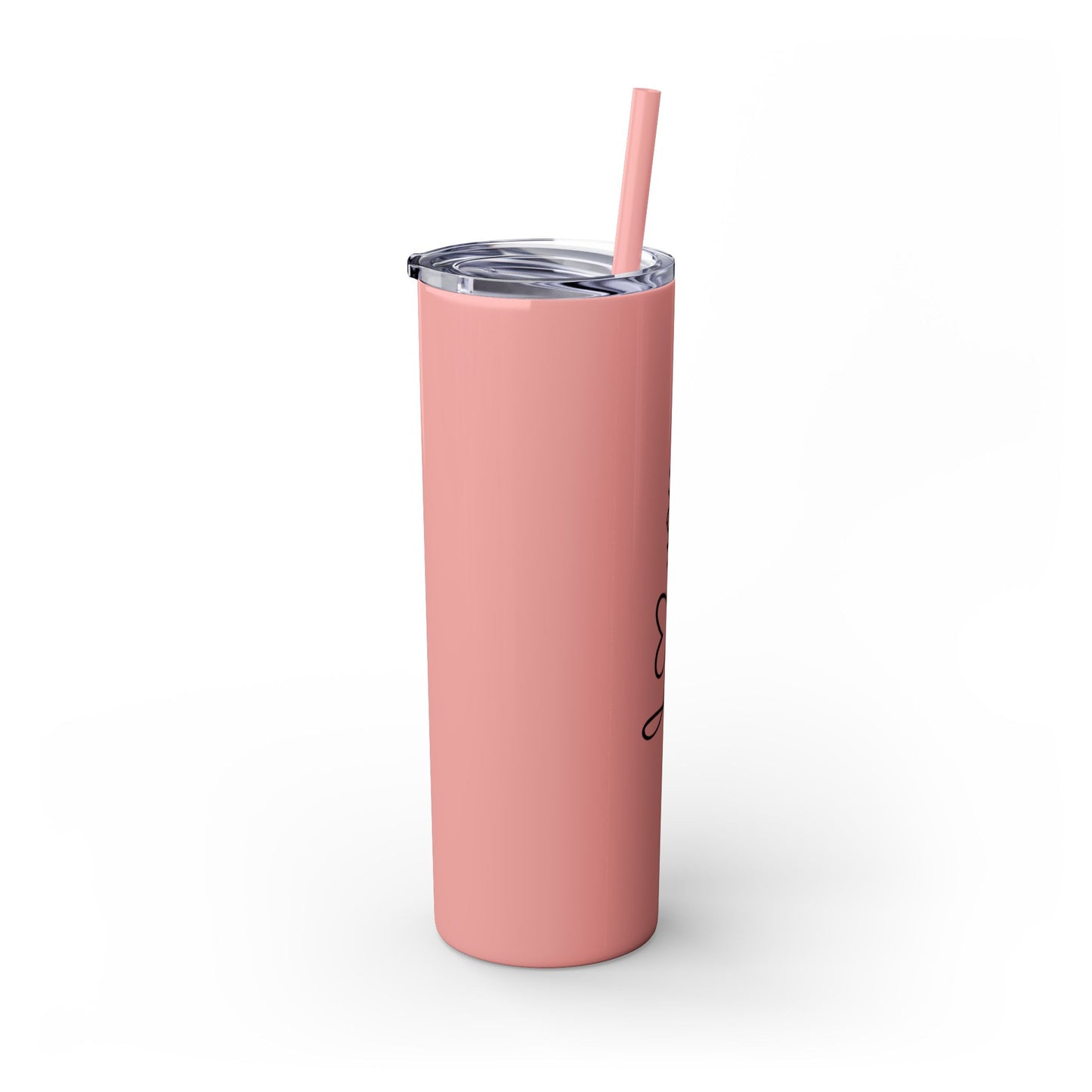 Love You Skinny Tumbler with Straw - 20oz Insulated Travel Mug